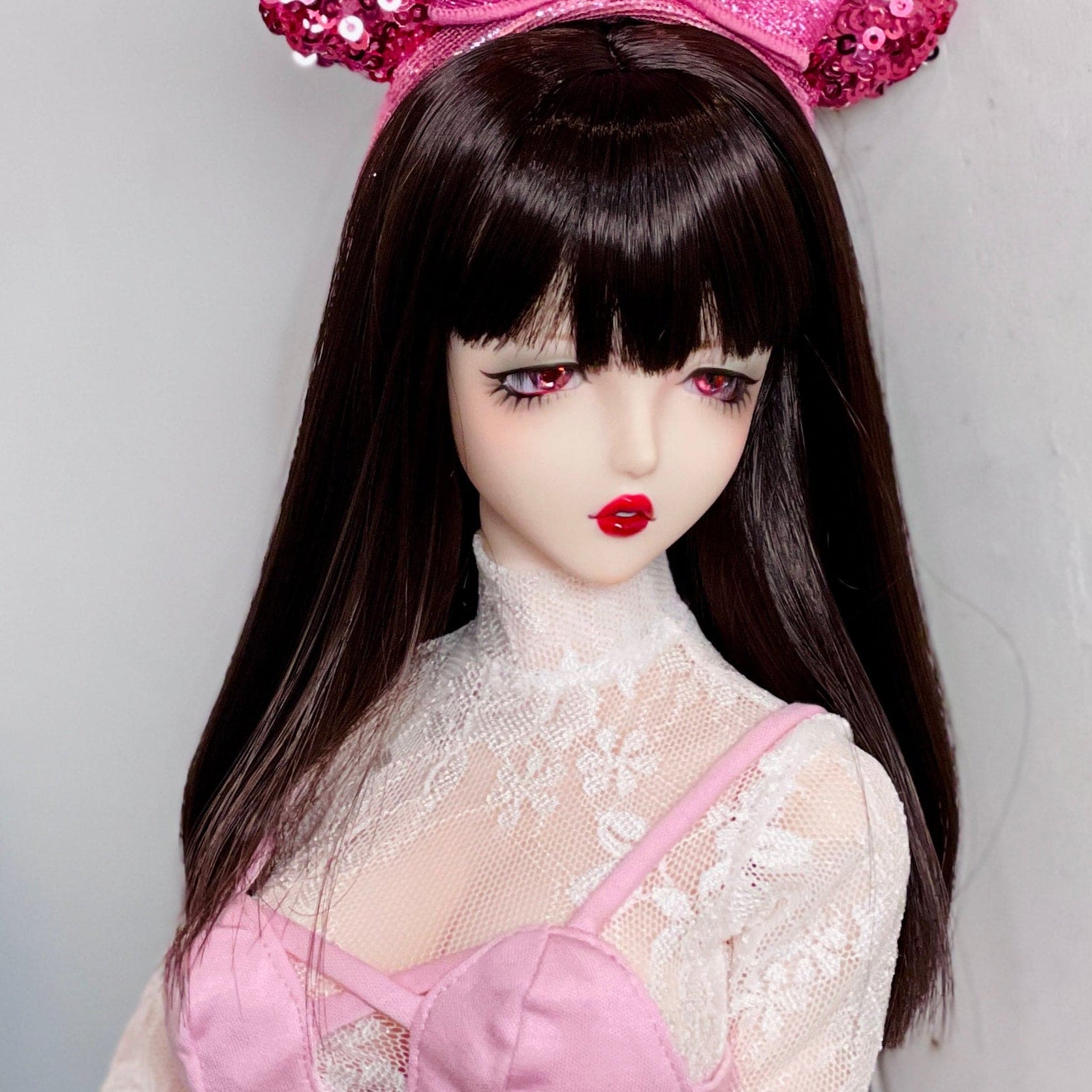 【Dear My Lady】半樹脂閃眼 櫻花 愛心瞳 小虹膜 / 16mm BJD 1/3 1/4 iMdaDoll AngelPhilia - 紀物書館+JiWu Bookstore