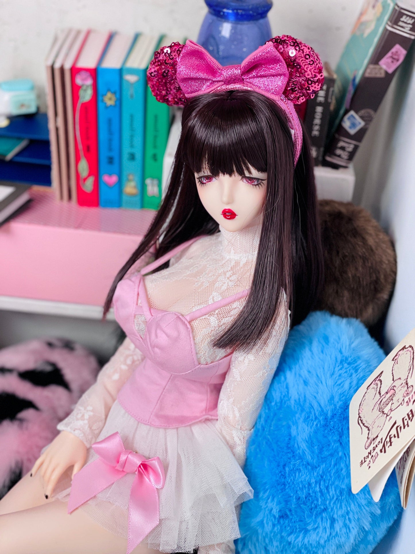 【Dear My Lady】半樹脂閃眼 櫻花 愛心鑽瞳 小虹膜 / 16mm BJD 1/3 1/4 iMdaDoll AngelPhilia - 紀物書館+JiWu Bookstore
