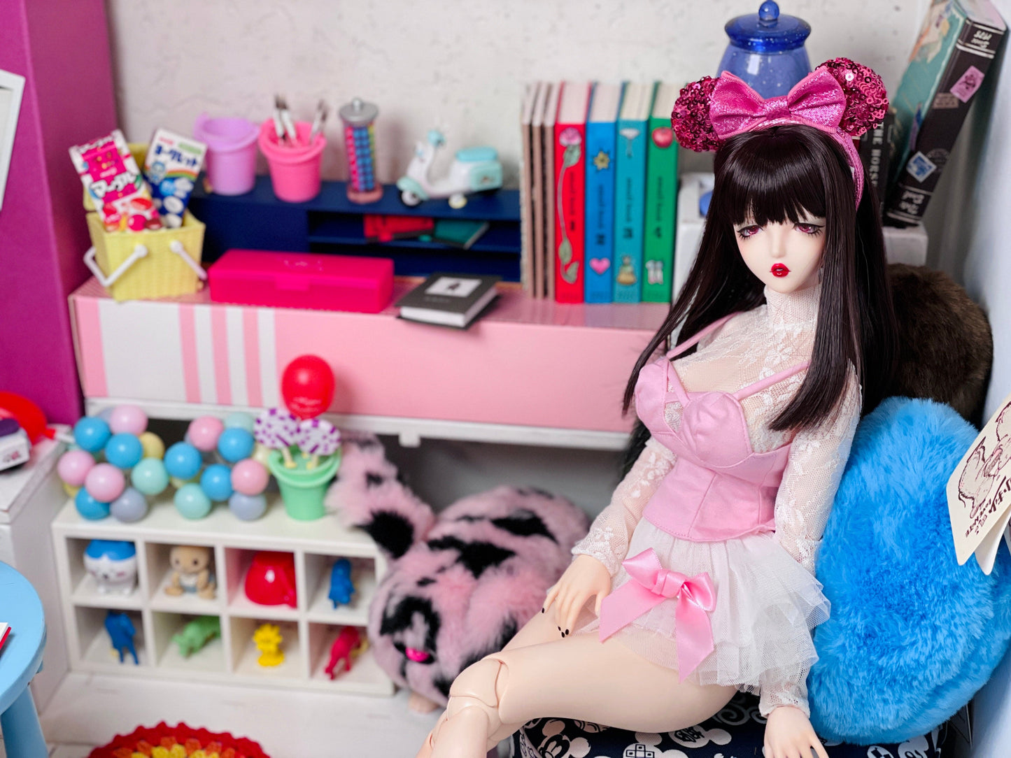 【Dear My Lady】半樹脂閃眼 櫻花 愛心鑽瞳 小虹膜 / 16mm BJD 1/3 1/4 iMdaDoll AngelPhilia - 紀物書館+JiWu Bookstore