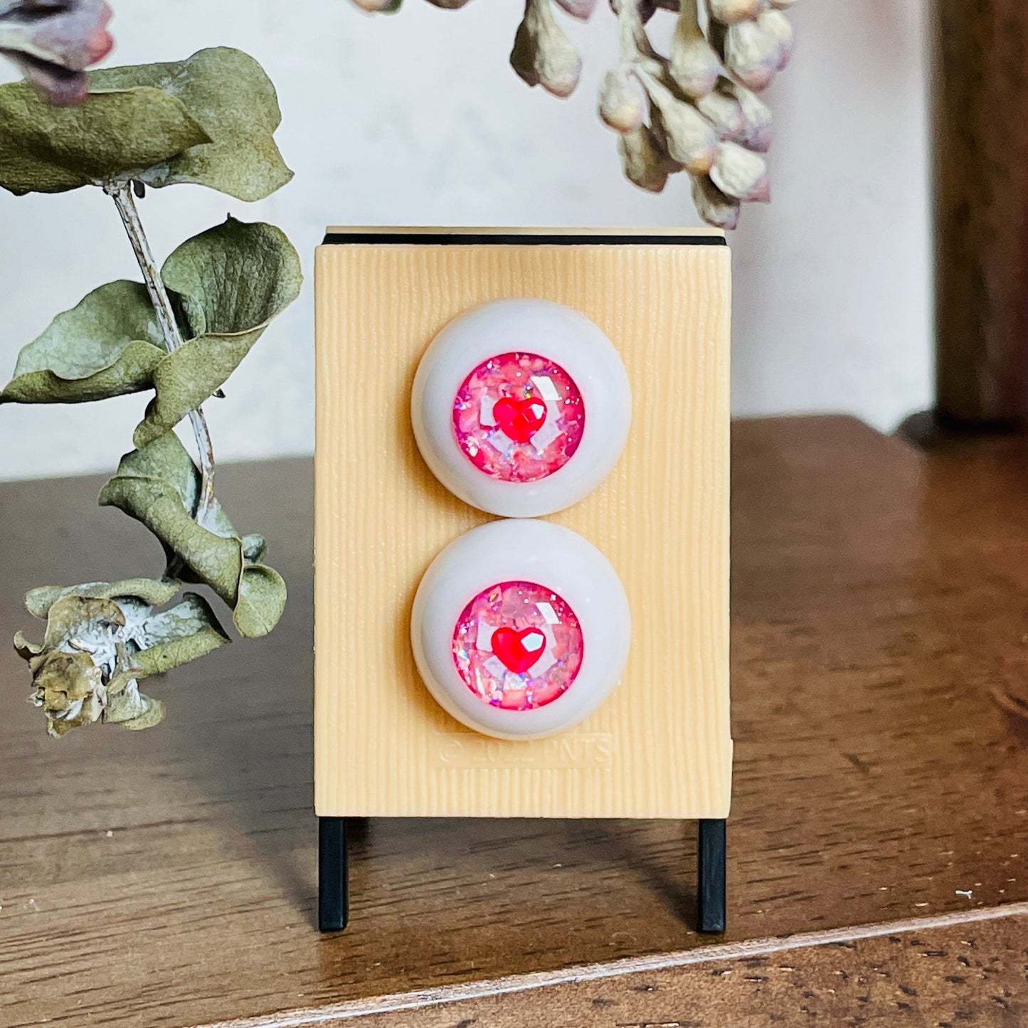 【Dear My Lady】半樹脂閃眼 櫻花 愛心蝴蝶結 / 16mm BJD 1/3 1/4 iMdaDoll AngelPhilia - 紀物書館+JiWu Bookstore