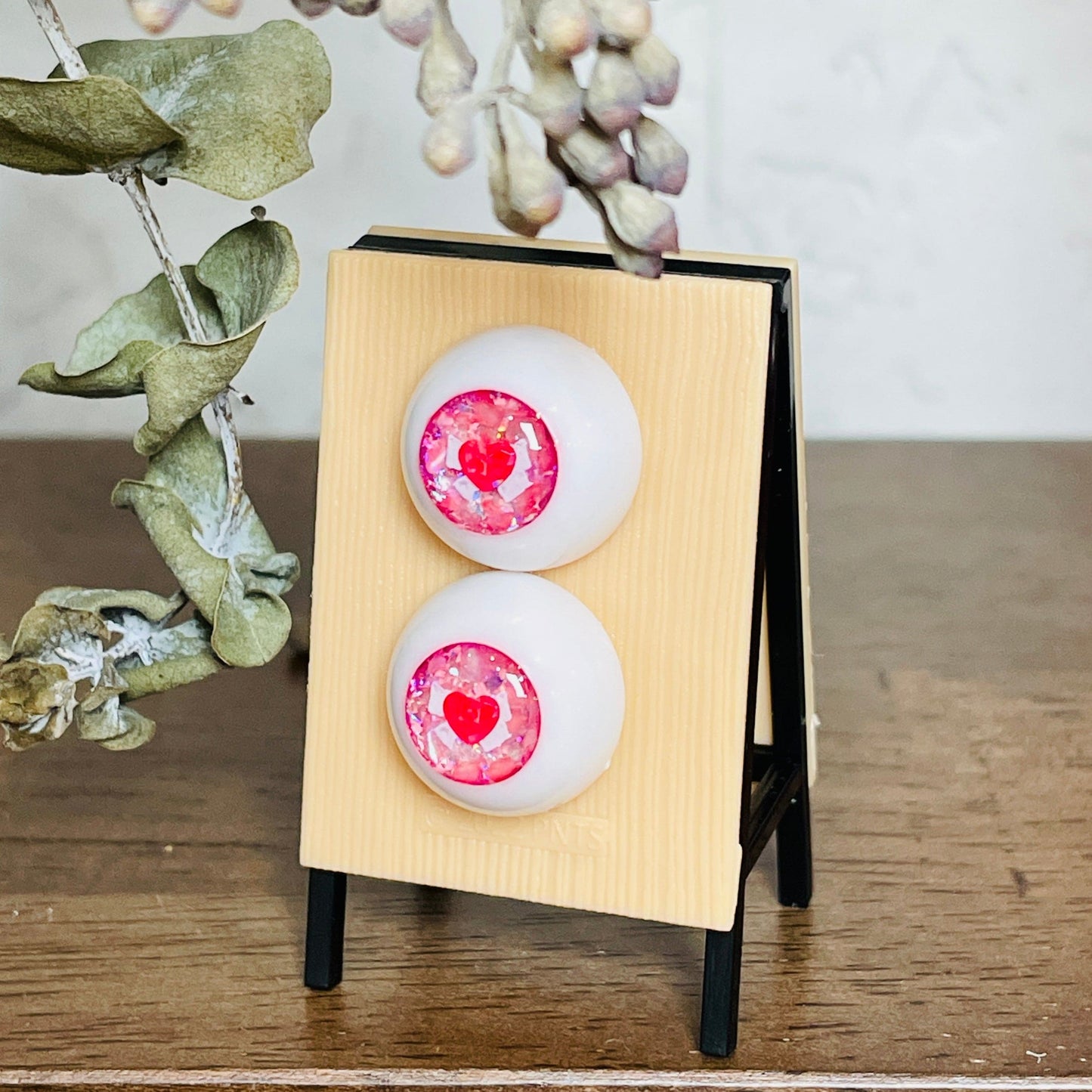 【Dear My Lady】半樹脂閃眼 櫻花 愛心蝴蝶結 / 16mm BJD 1/3 1/4 iMdaDoll AngelPhilia - 紀物書館+JiWu Bookstore