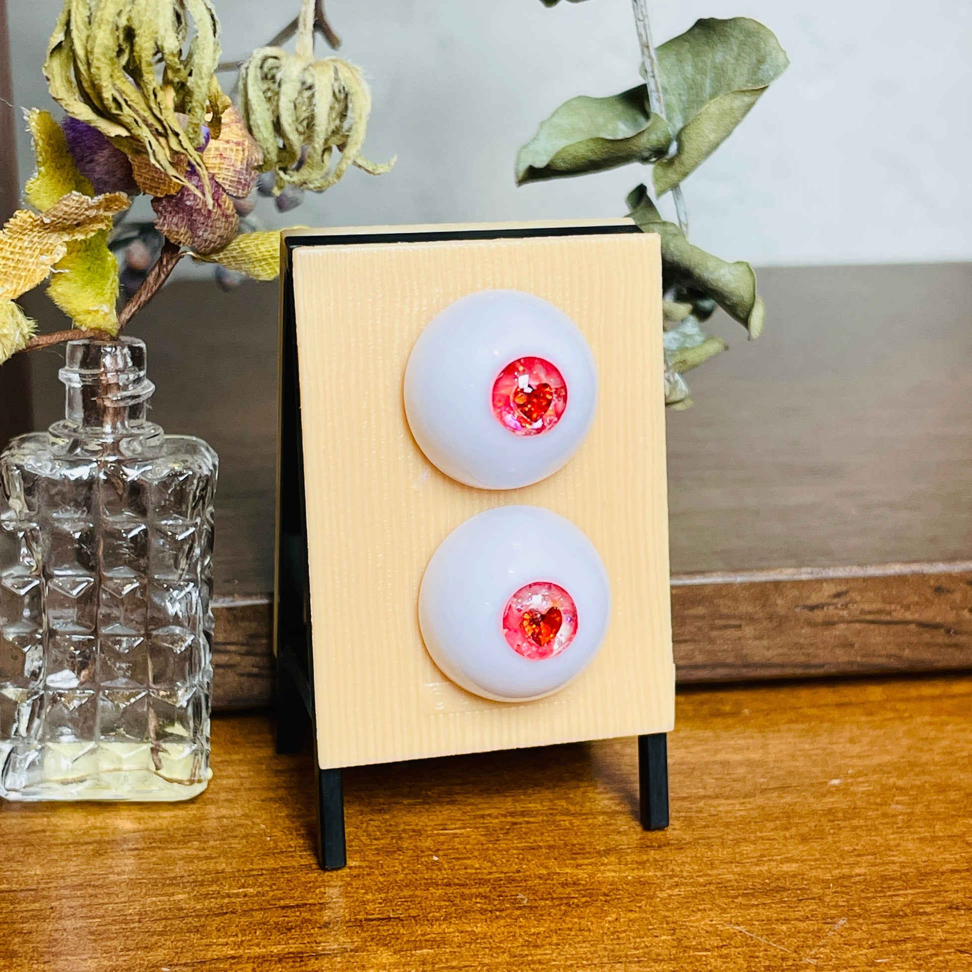 【Dear My Lady】半樹脂閃眼 櫻花 愛心鑽瞳 小虹膜 / 16mm BJD 1/3 1/4 iMdaDoll AngelPhilia - 紀物書館+JiWu Bookstore