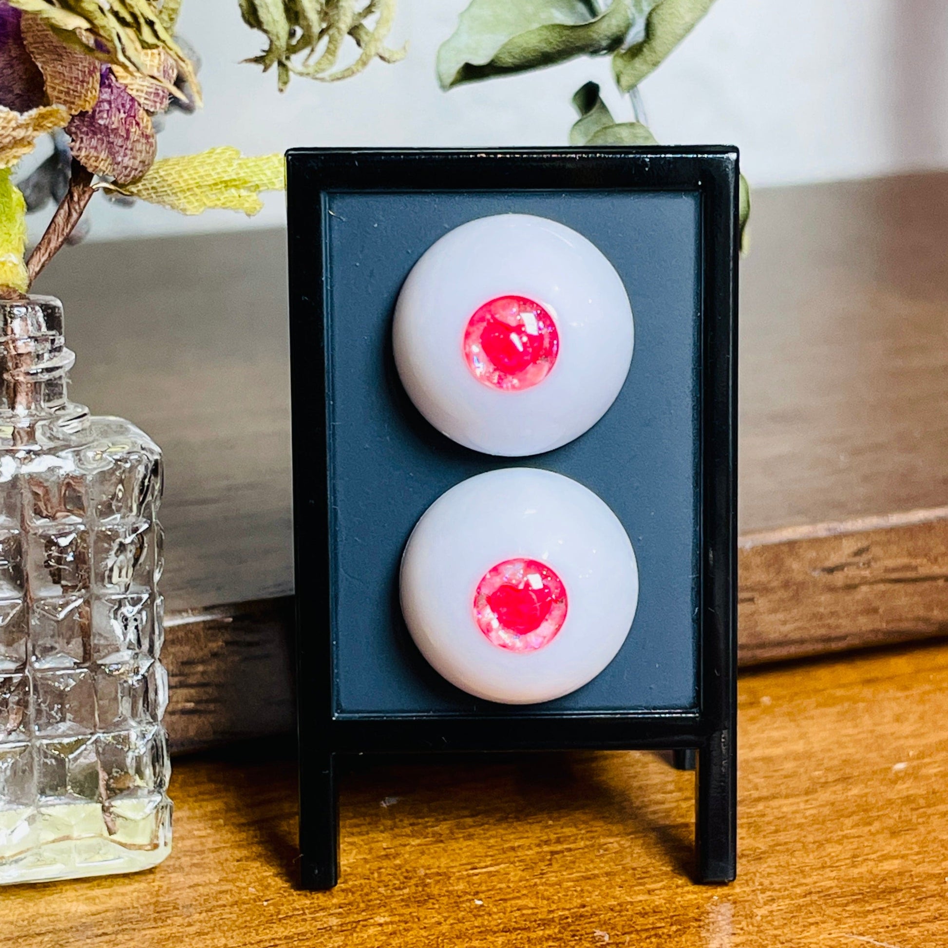 【Dear My Lady】半樹脂閃眼 櫻花 愛心瞳 小虹膜 / 16mm BJD 1/3 1/4 iMdaDoll AngelPhilia - 紀物書館+JiWu Bookstore