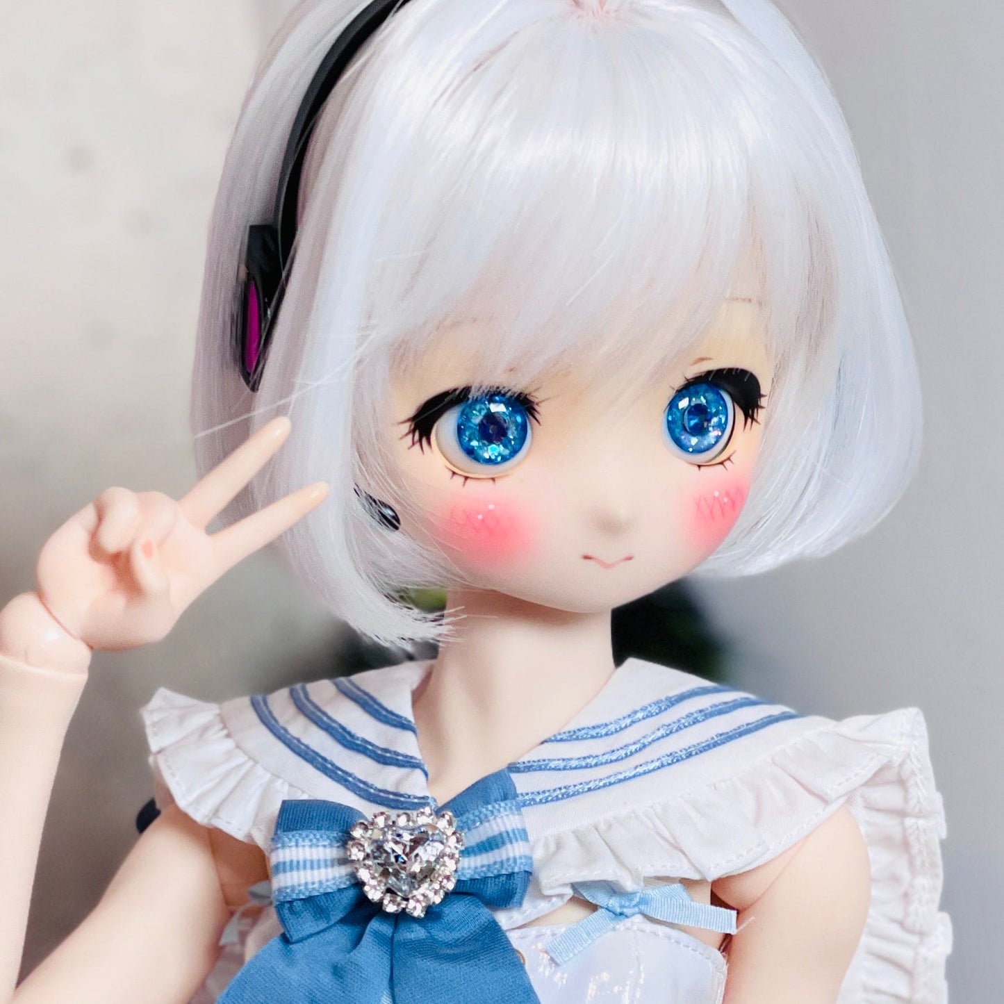 【Dear My Lady】半樹脂閃眼 海洋寶藏 深藍鑽瞳 / 16mm BJD 1/3 1/4 iMdaDoll AngelPhilia - 紀物書館+JiWu Bookstore