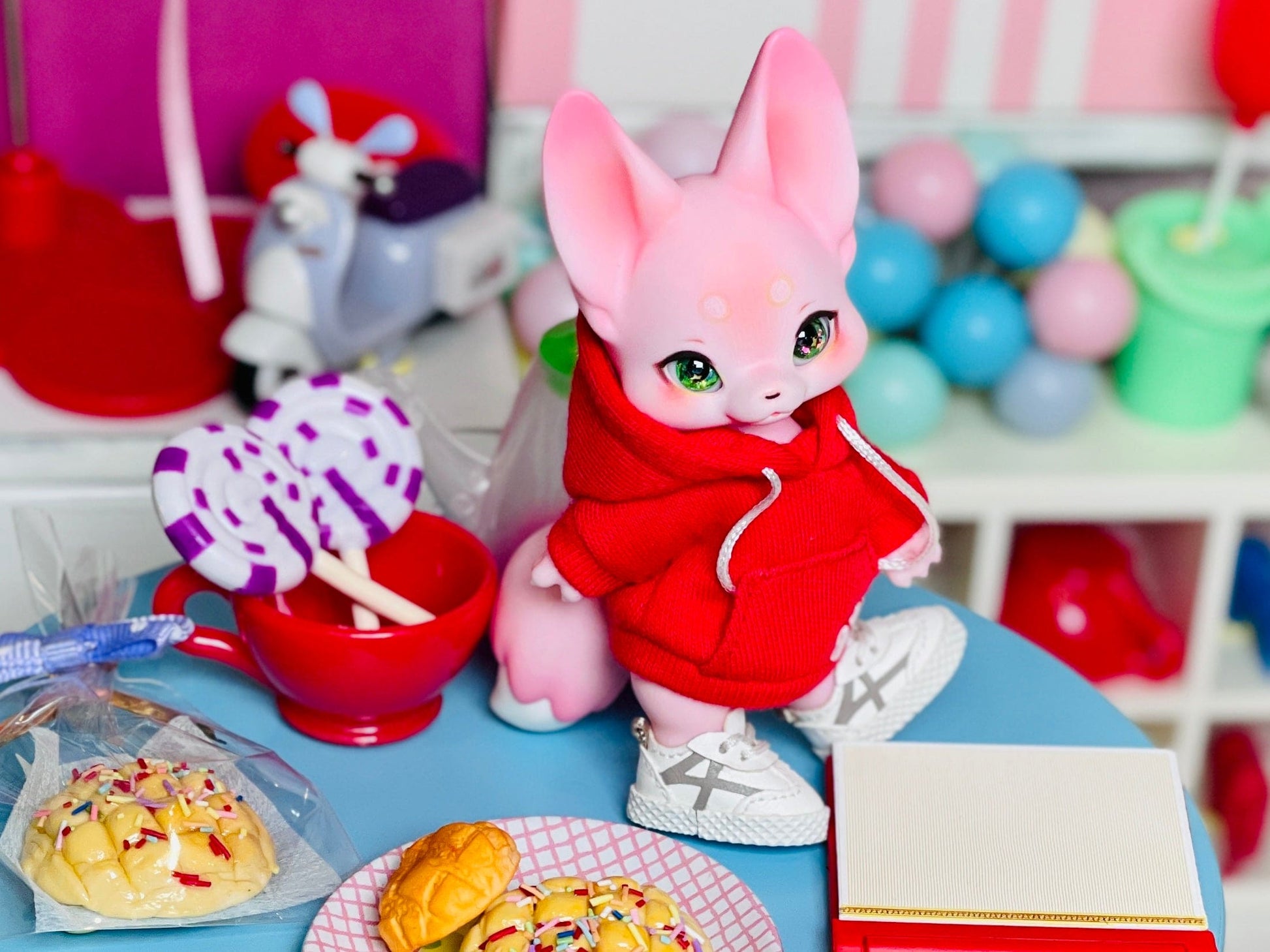 【Dear My Lady】半樹脂閃眼 抹茶 黑瞳 小星星 / 8mm BJD kumukuku Cocoriang OBITSU OB11 - 紀物書館+JiWu Bookstore