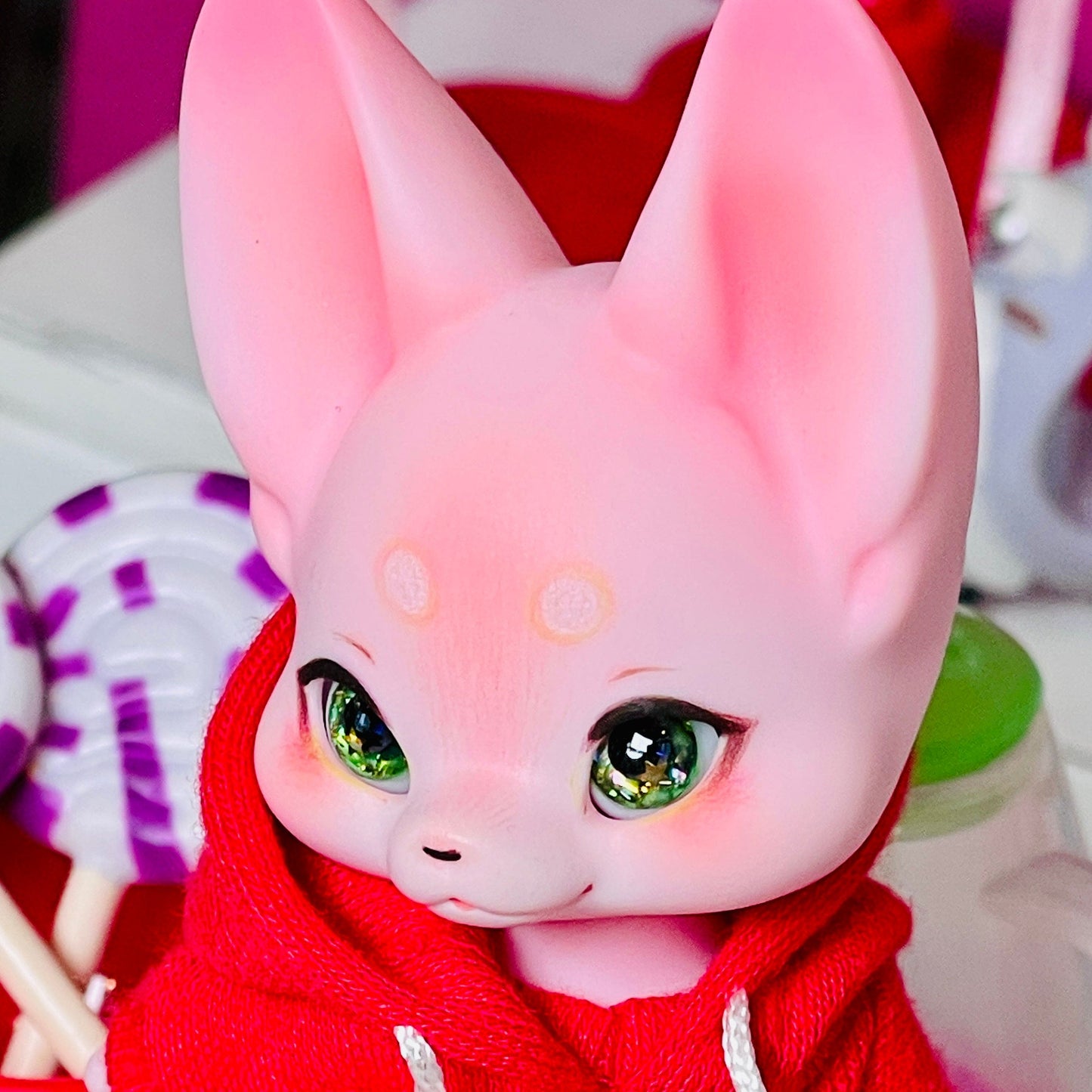 【Dear My Lady】半樹脂閃眼 抹茶 黑瞳 小星星 / 8mm BJD kumukuku Cocoriang OBITSU OB11 - 紀物書館+JiWu Bookstore