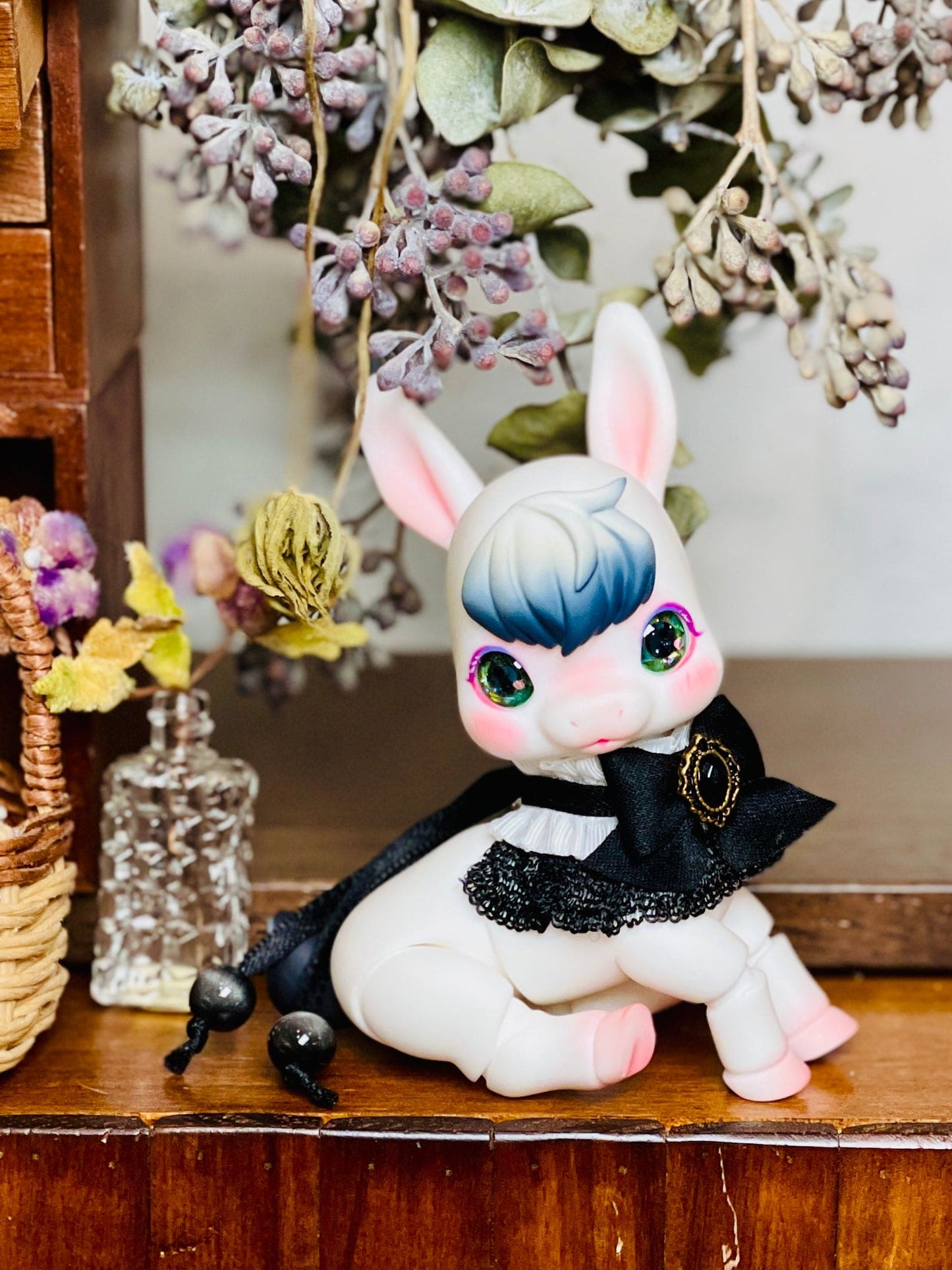 【Dear My Lady】半樹脂閃眼 抹茶 黑鑽瞳 小愛心 / 12mm BJD Cocoriang AngelPhilia 1/4 1/6 - 紀物書館+JiWu Bookstore