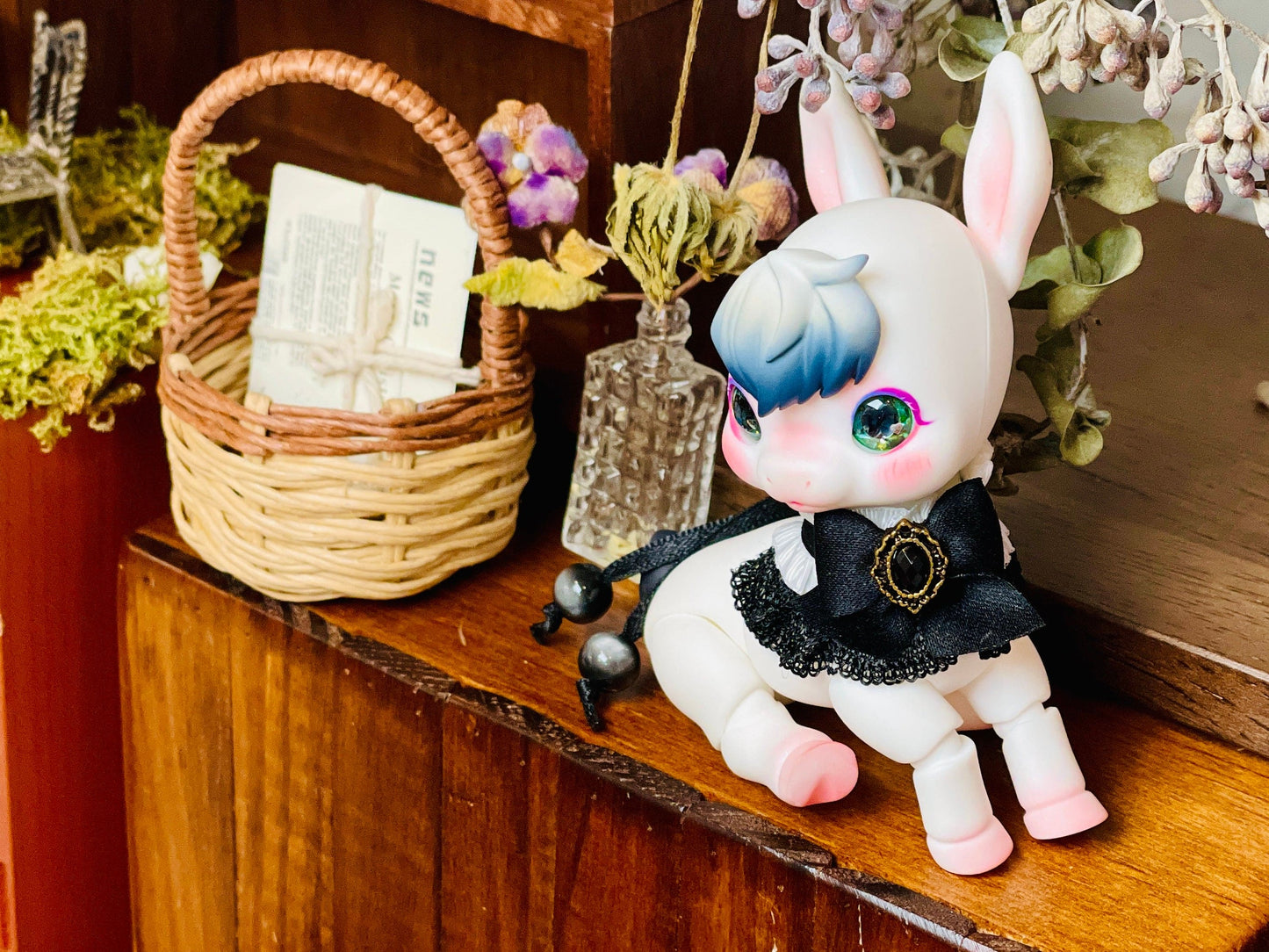 【Dear My Lady】半樹脂閃眼 抹茶 黑鑽瞳 小愛心 / 12mm BJD Cocoriang AngelPhilia 1/4 1/6 - 紀物書館+JiWu Bookstore