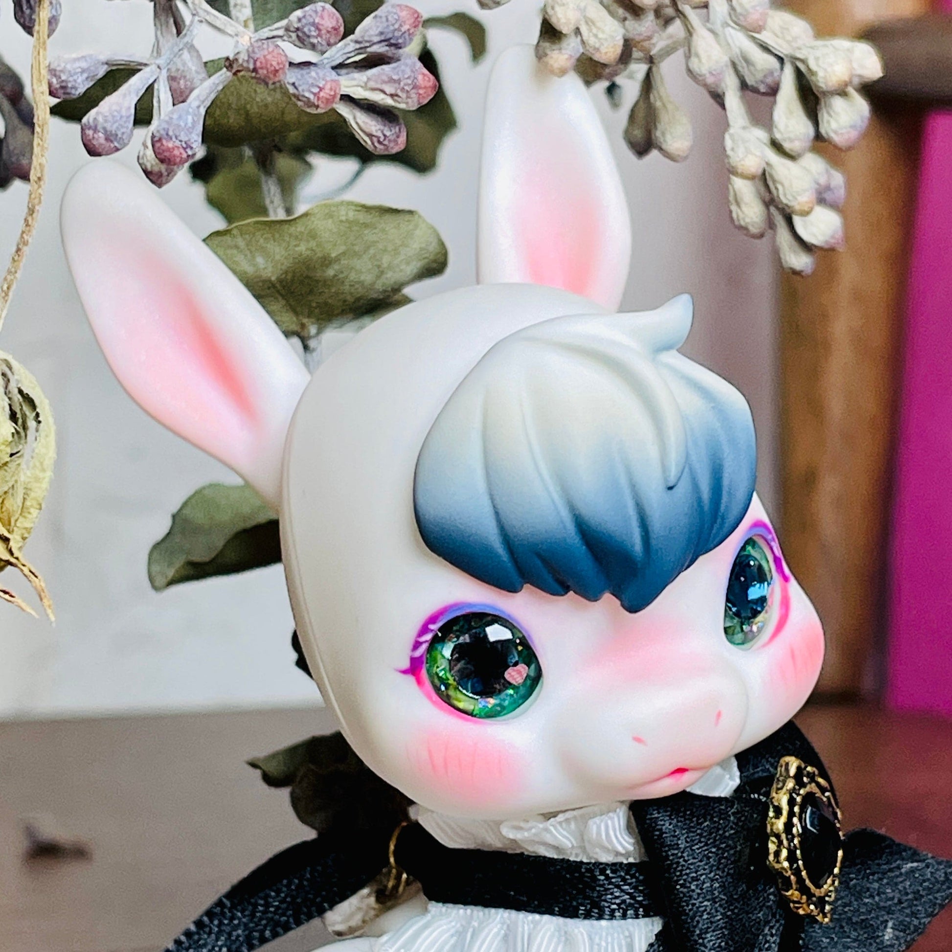 【Dear My Lady】半樹脂閃眼 抹茶 黑鑽瞳 小愛心 / 12mm BJD Cocoriang AngelPhilia 1/4 1/6 - 紀物書館+JiWu Bookstore