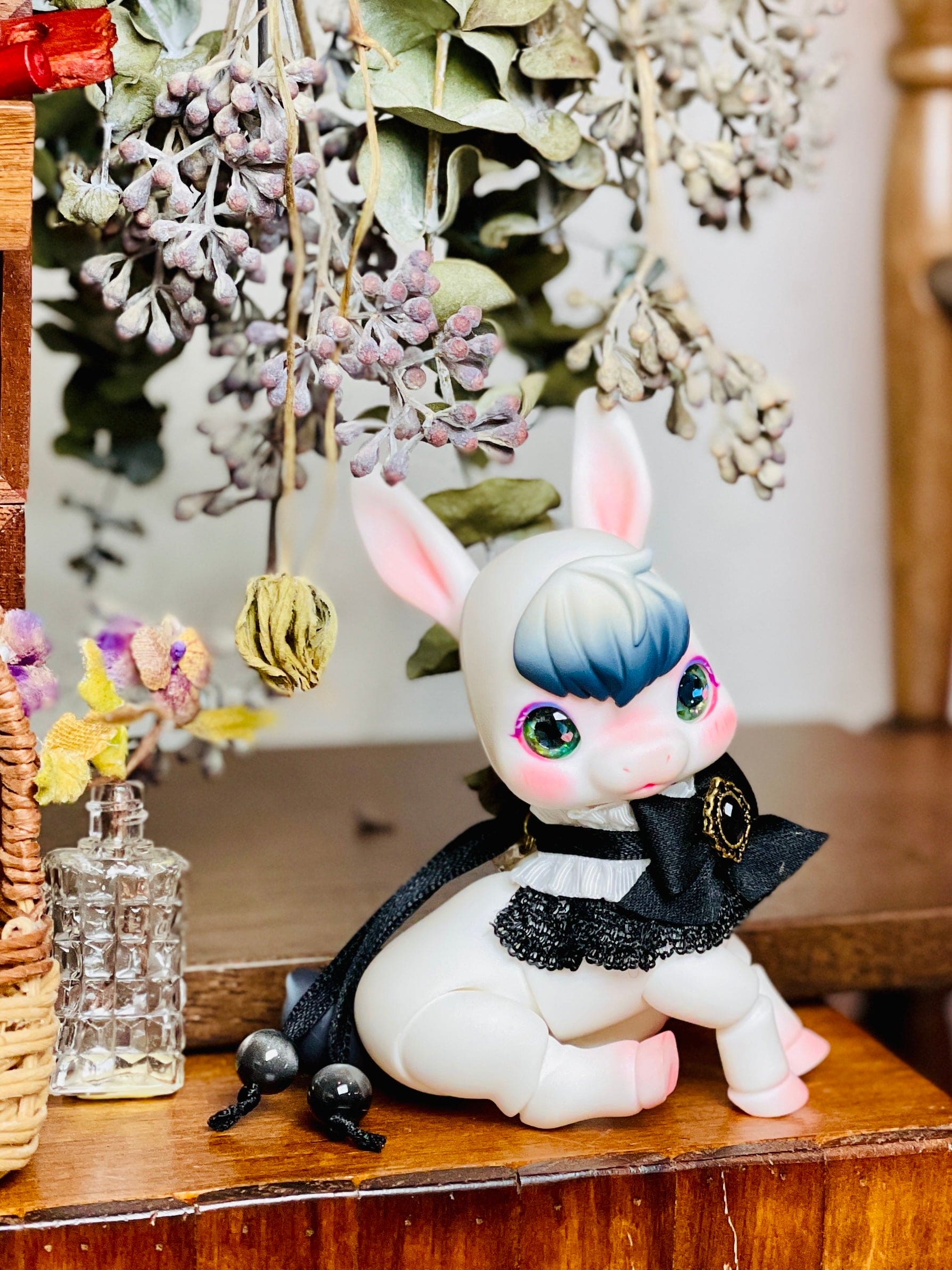 【Dear My Lady】半樹脂閃眼 抹茶 黑鑽瞳 小愛心 / 12mm BJD Cocoriang AngelPhilia 1/4 1/6 - 紀物書館+JiWu Bookstore