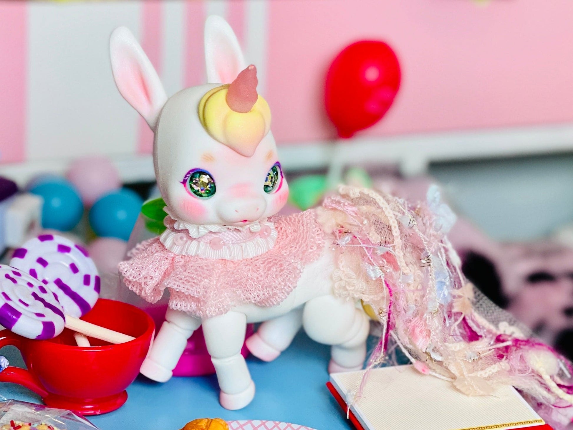 【Dear My Lady】半樹脂閃眼 抹茶 香檳星瞳 / 12mm BJD Cocoriang AngelPhilia 1/4 1/6 - 紀物書館+JiWu Bookstore