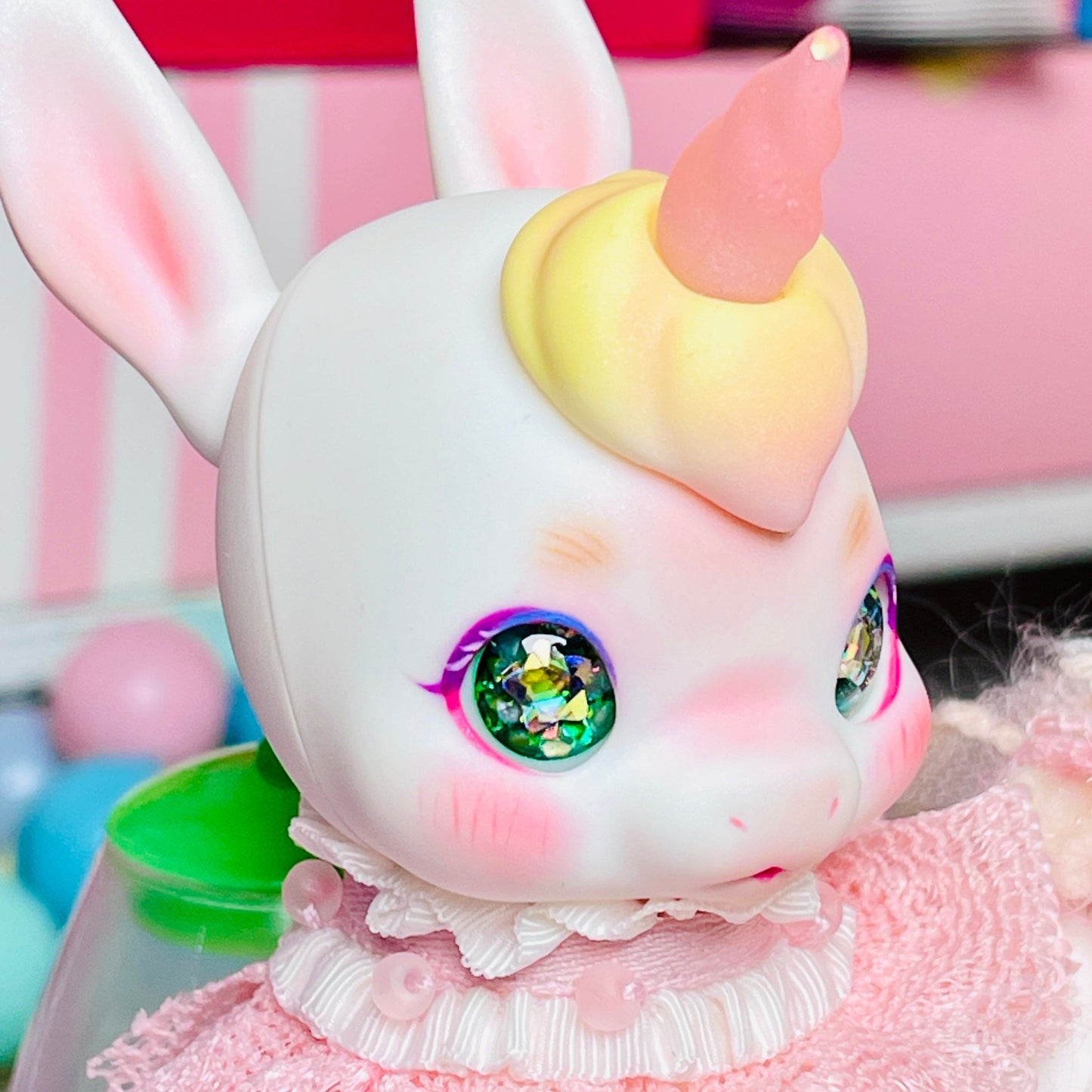 【Dear My Lady】半樹脂閃眼 抹茶 香檳星瞳 / 12mm BJD Cocoriang AngelPhilia 1/4 1/6 - 紀物書館+JiWu Bookstore