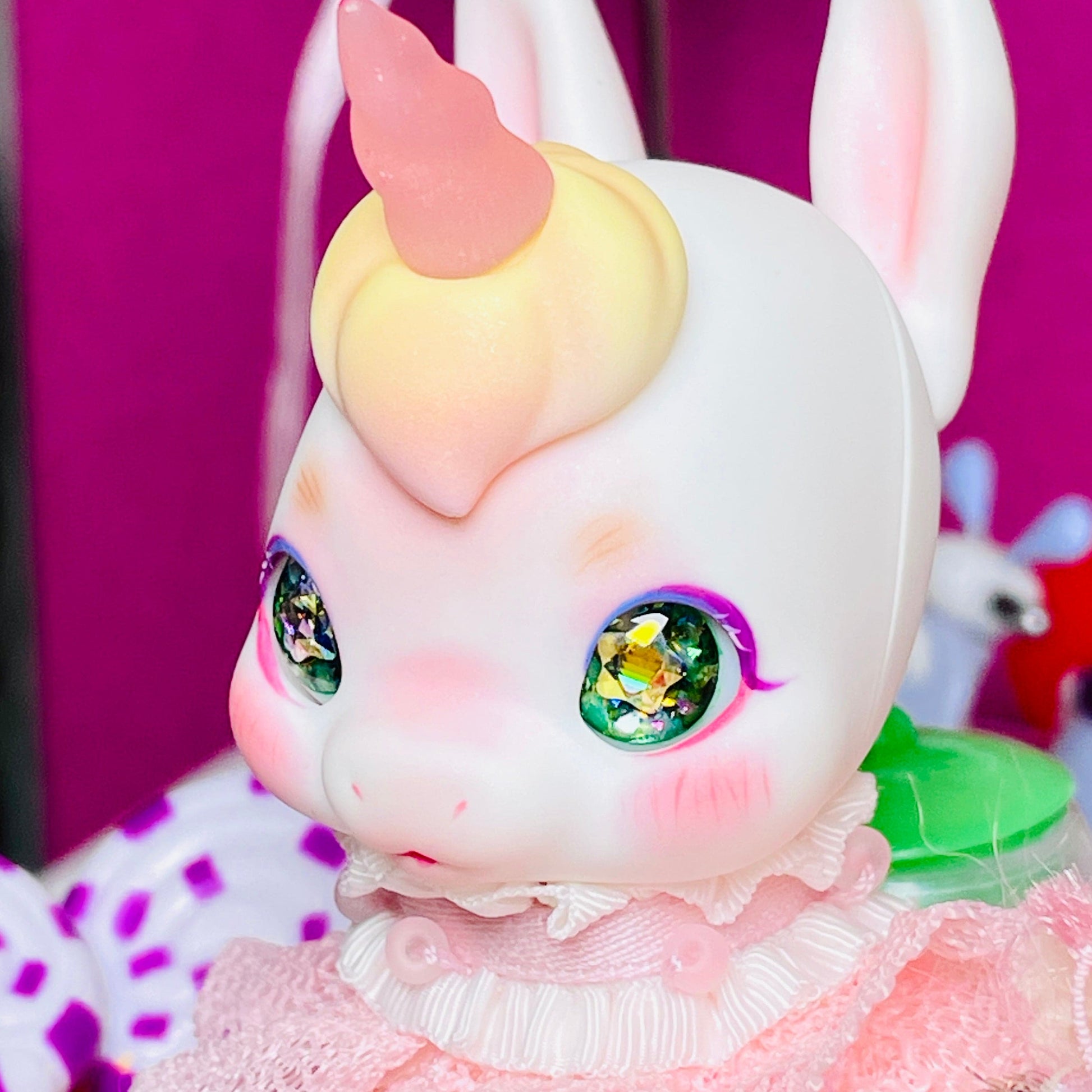 【Dear My Lady】半樹脂閃眼 抹茶 香檳星瞳 / 12mm BJD Cocoriang AngelPhilia 1/4 1/6 - 紀物書館+JiWu Bookstore