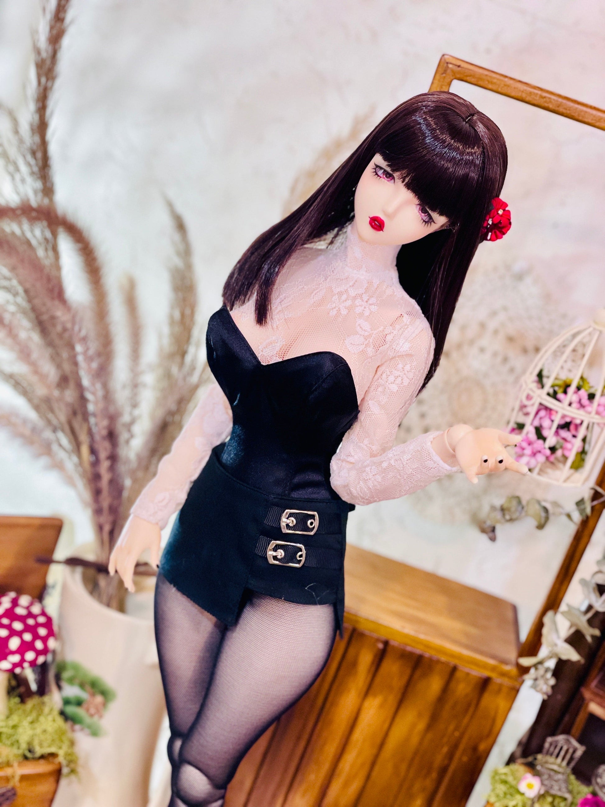 【AZONE】緞面兔女郎套裝 / BJD 3分 OB50 50cm AZO2 Angel Philia - 紀物書館+JiWu Bookstore