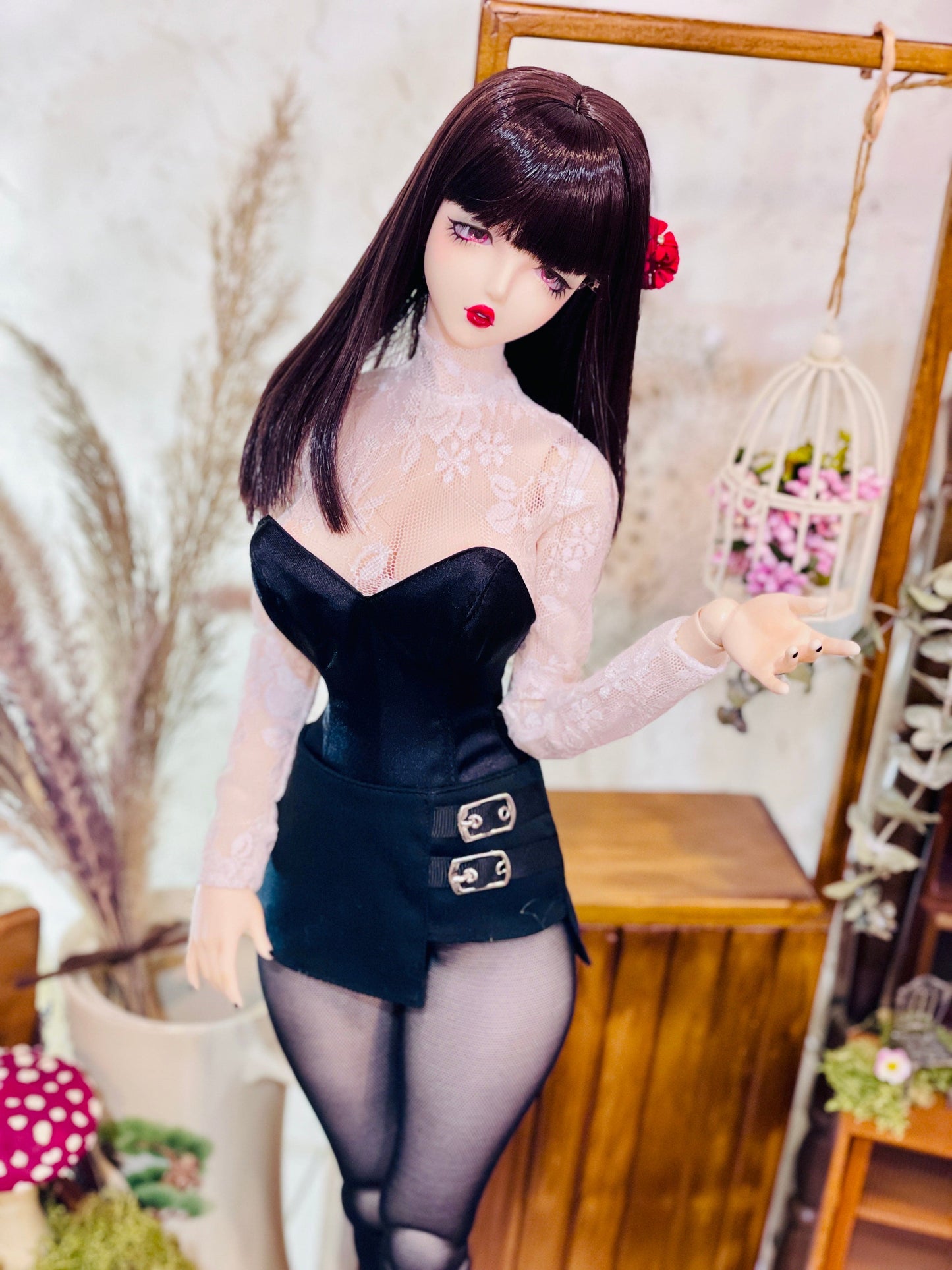 【AZONE】緞面兔女郎套裝 / BJD 3分 OB50 50cm AZO2 Angel Philia - 紀物書館+JiWu Bookstore