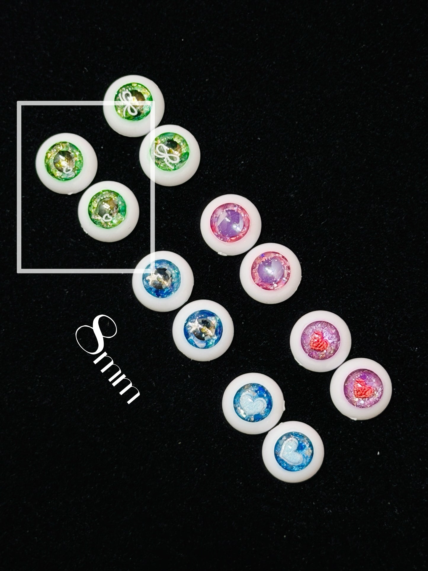 【Dear My Lady】16551 綠 / 8mm BJD kumukuku Cocoriang OBITSU OB11