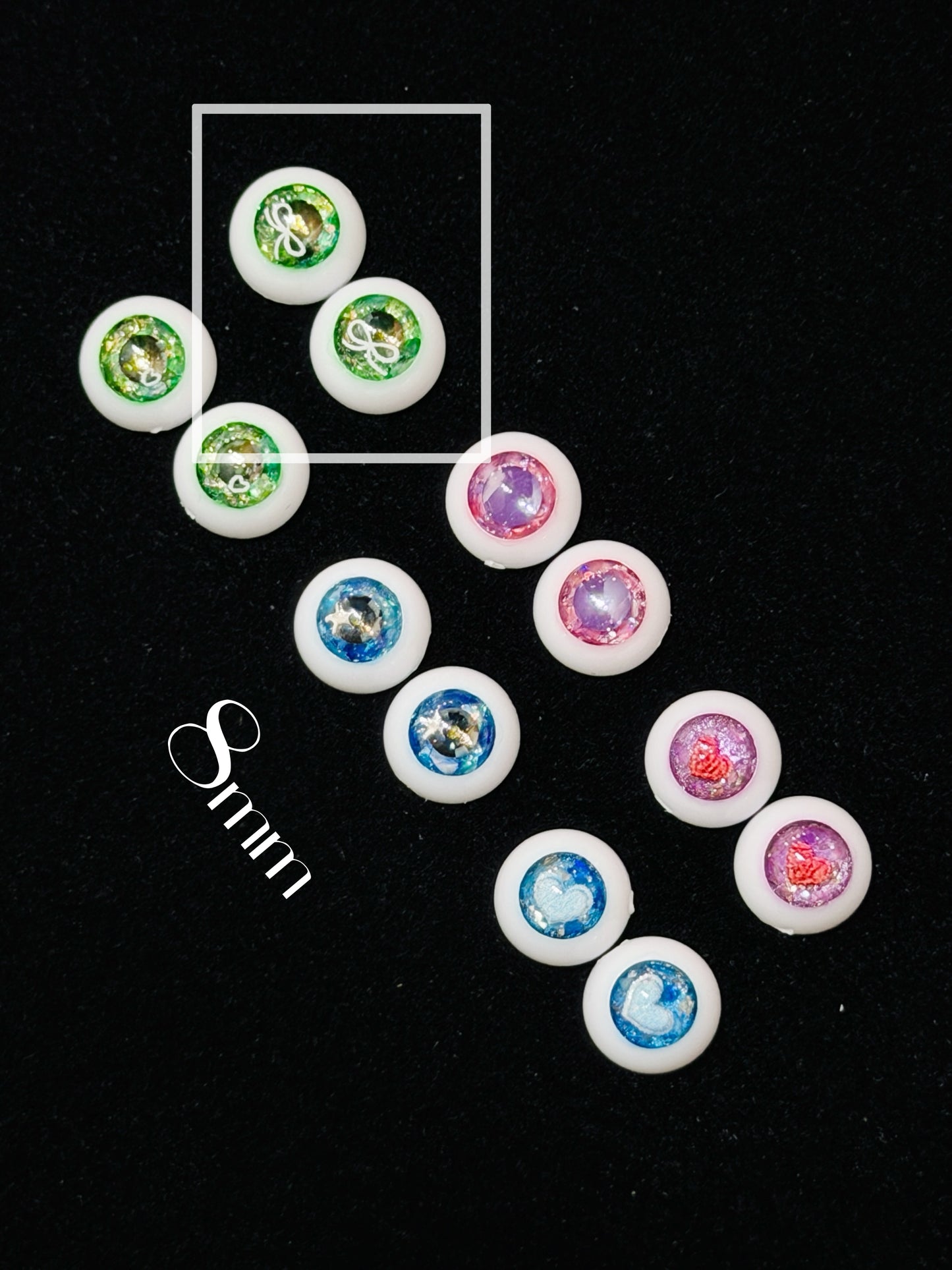 【Dear My Lady】16552 綠 / 8mm BJD kumukuku Cocoriang OBITSU OB11