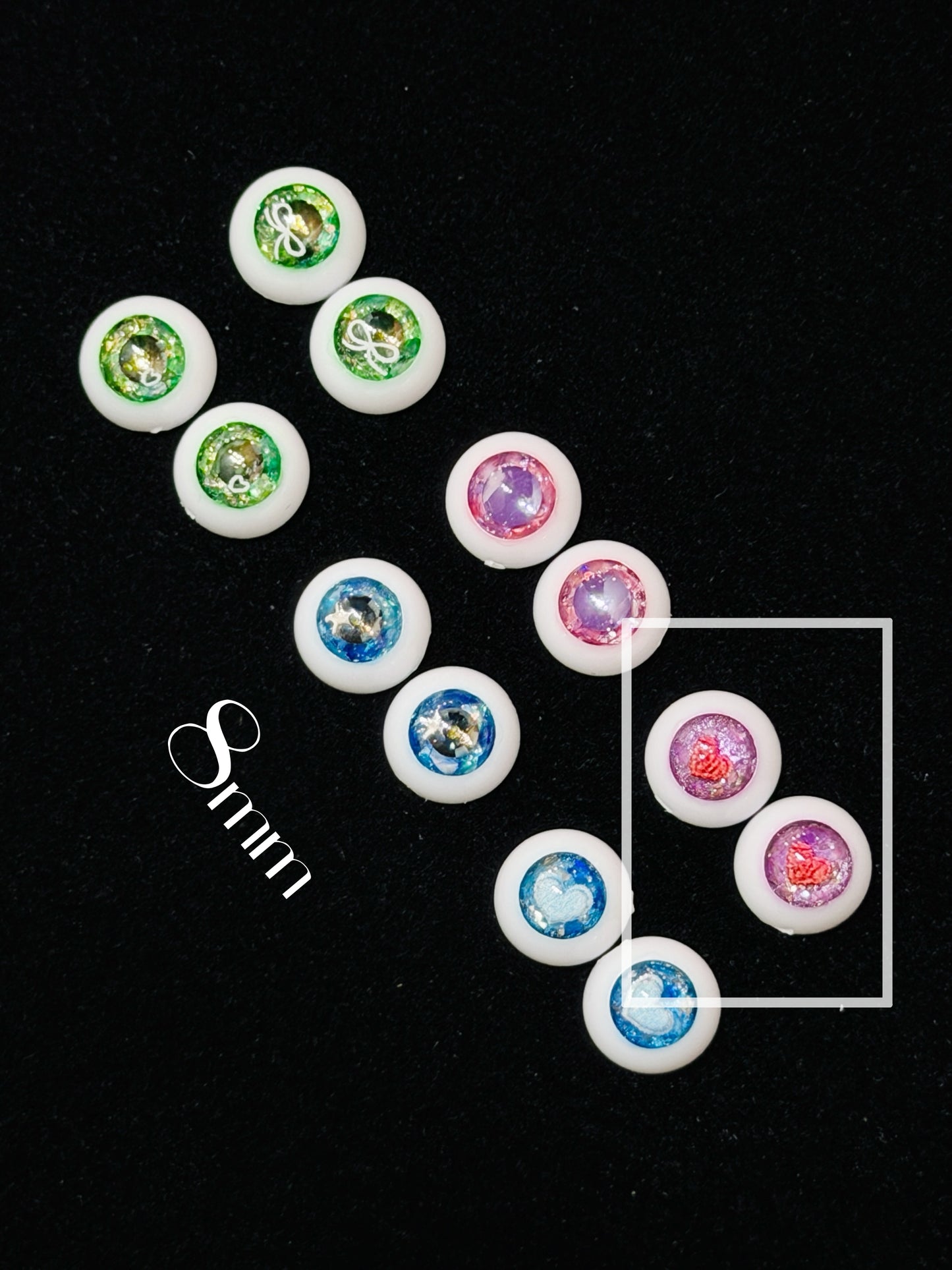 【Dear My Lady】16555 紫 / 8mm BJD kumukuku Cocoriang OBITSU OB11