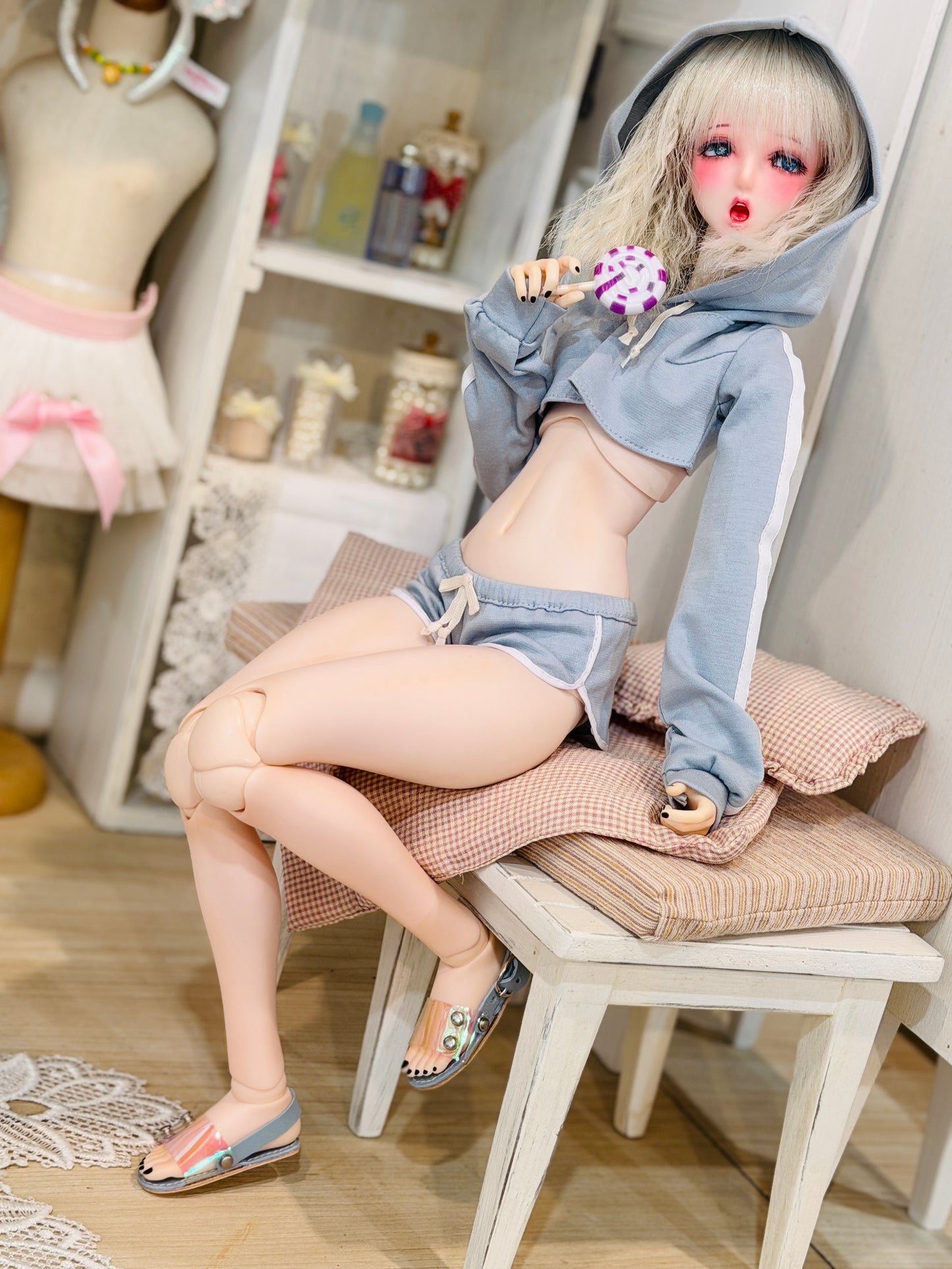 【1PinFun】寬帶涼鞋 / BJD MSD MDD 1/4 AngelPhilia AZO2 AZONE OB50
