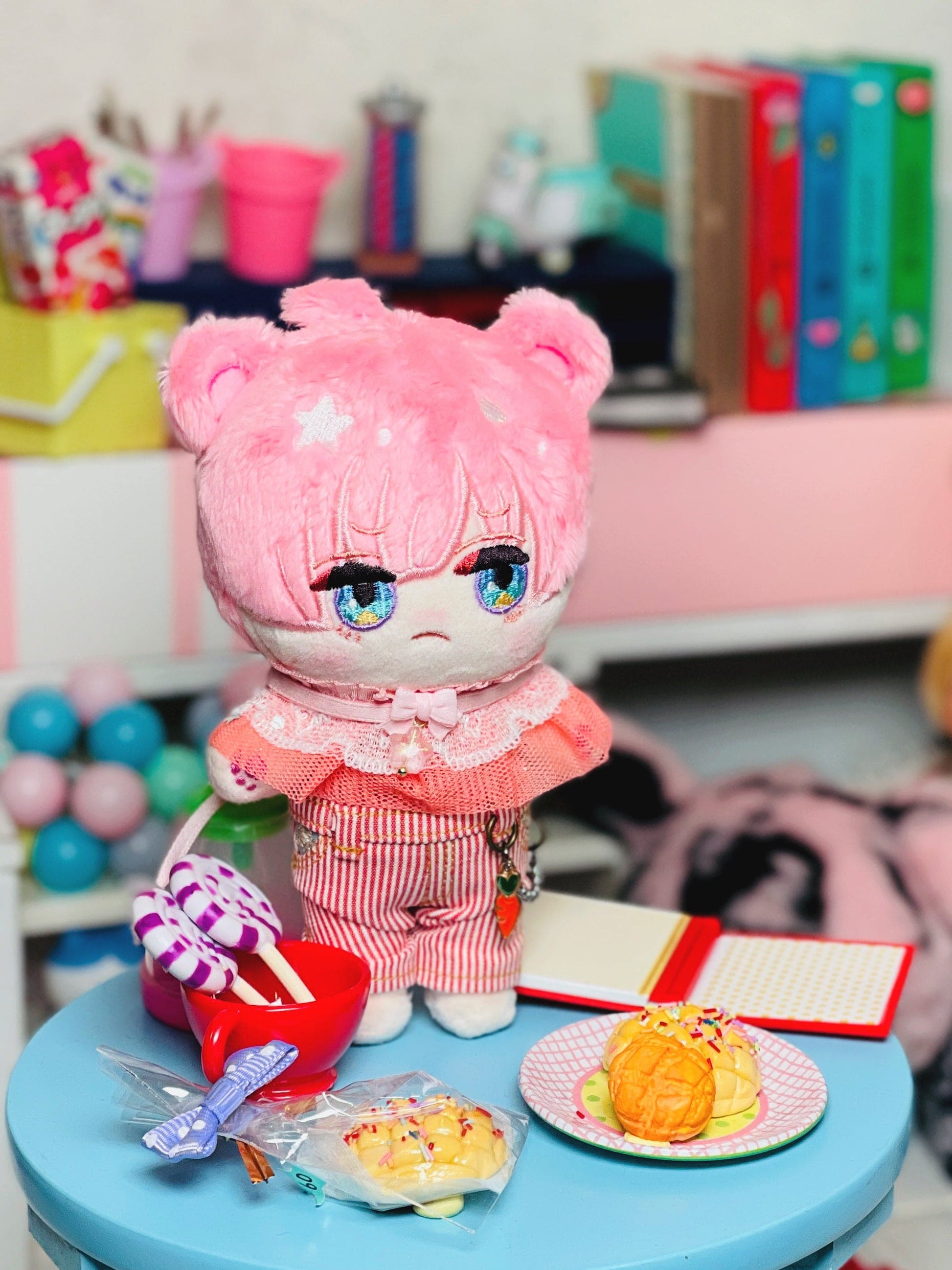 【TrioRhombus小角落】星語綺夢領巾 多色 / 10cm 棉花娃 - 紀物書館+JiWu Bookstore