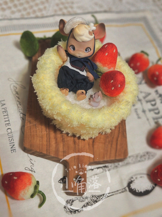 【TrioRhombus小角落】搖籃塔 草莓夢境 套組 / BJD kumukuku 棉花娃 小寵 甜心小熊 - 紀物書館+JiWu Bookstore