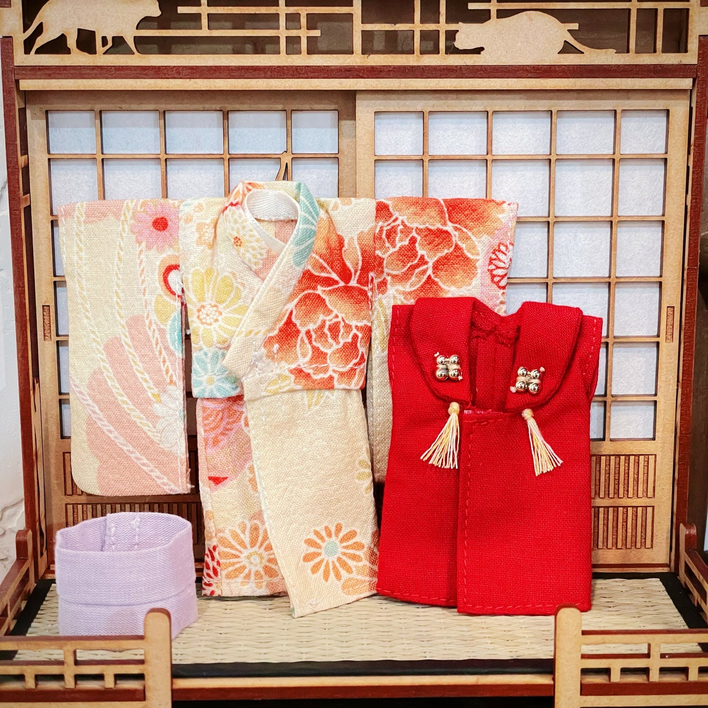 【PARABOX】Kimono set/OBITSU OB11 Azone P body PARABOcCLE Nini body