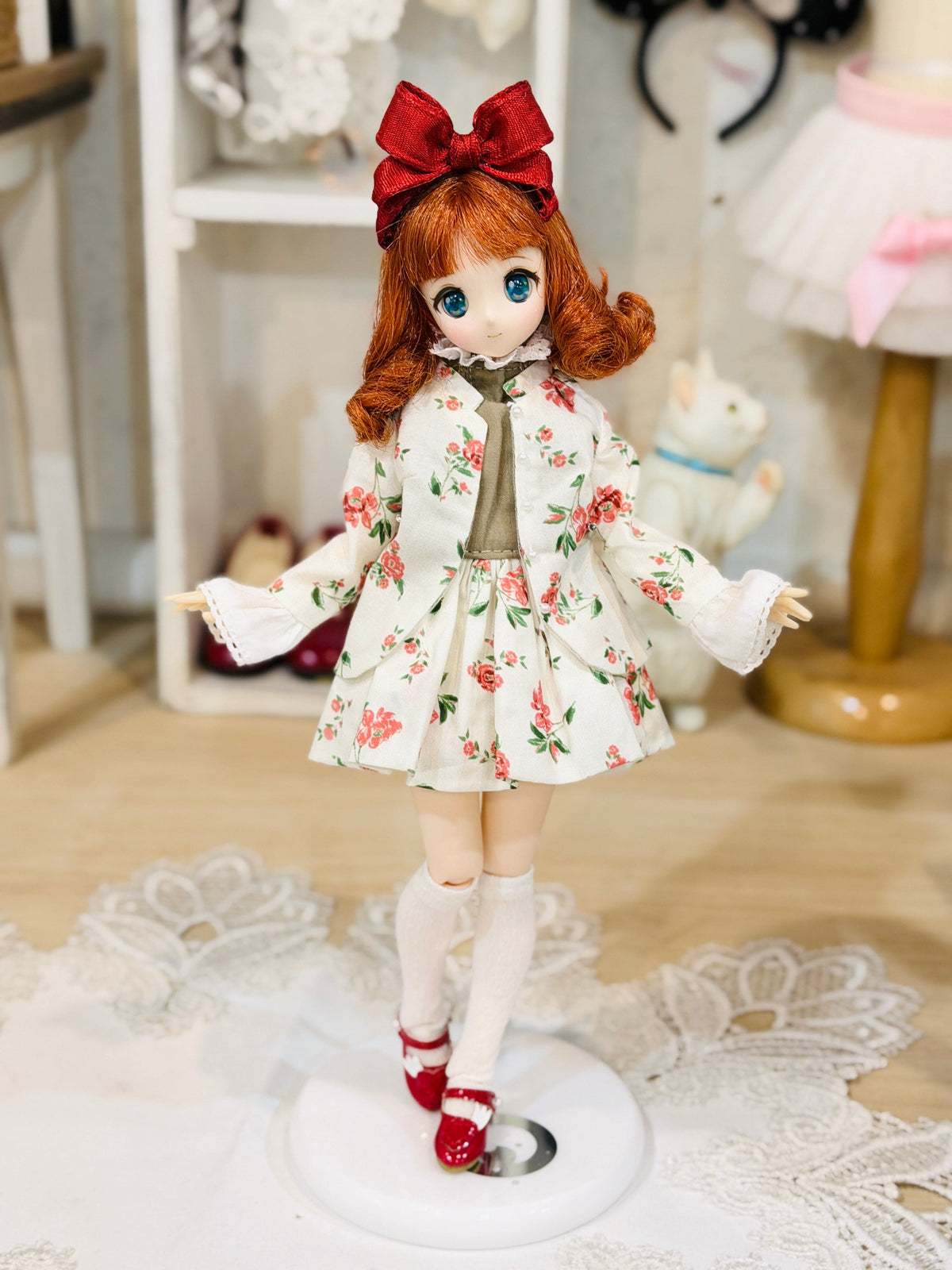 【Licca Castle】Galum Collection 23 印花外套洋裝組 / 22cm Pureneemo OB22 ruruko - 紀物書館+JiWu Bookstore