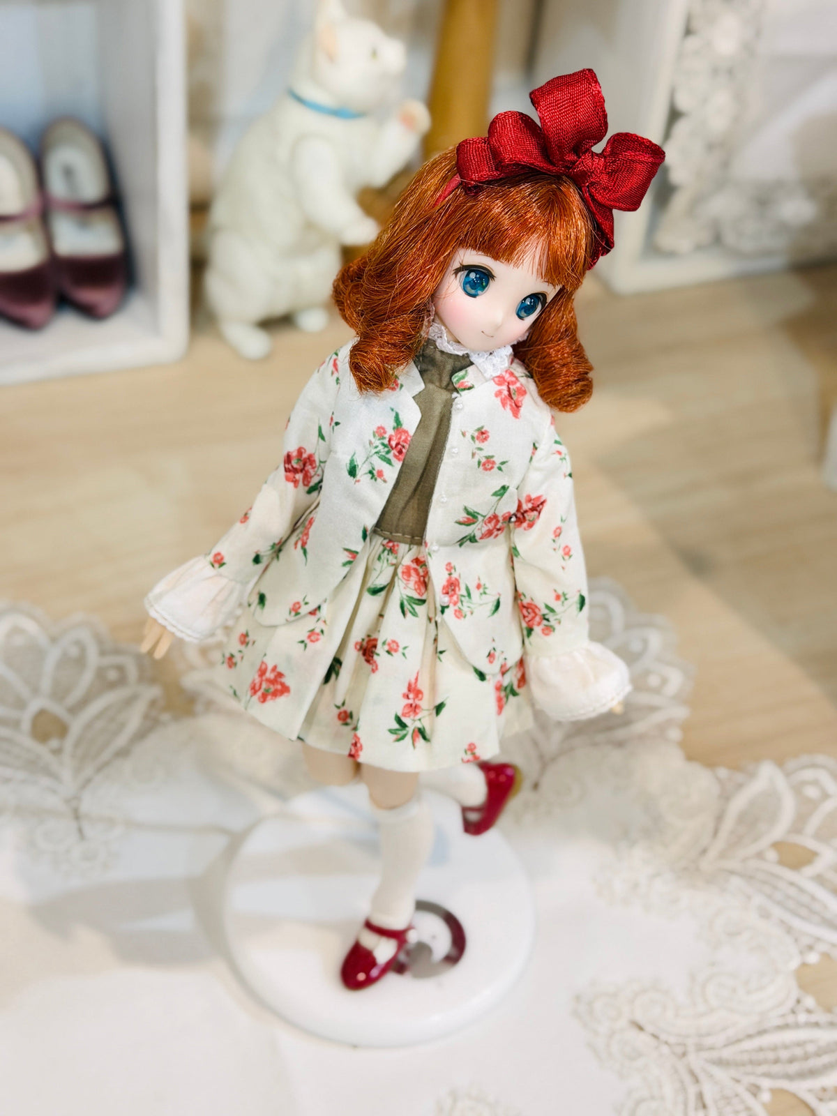 【Licca Castle】Galum Collection 23 印花外套洋裝組 / 22cm Pureneemo OB22 ruruko - 紀物書館+JiWu Bookstore