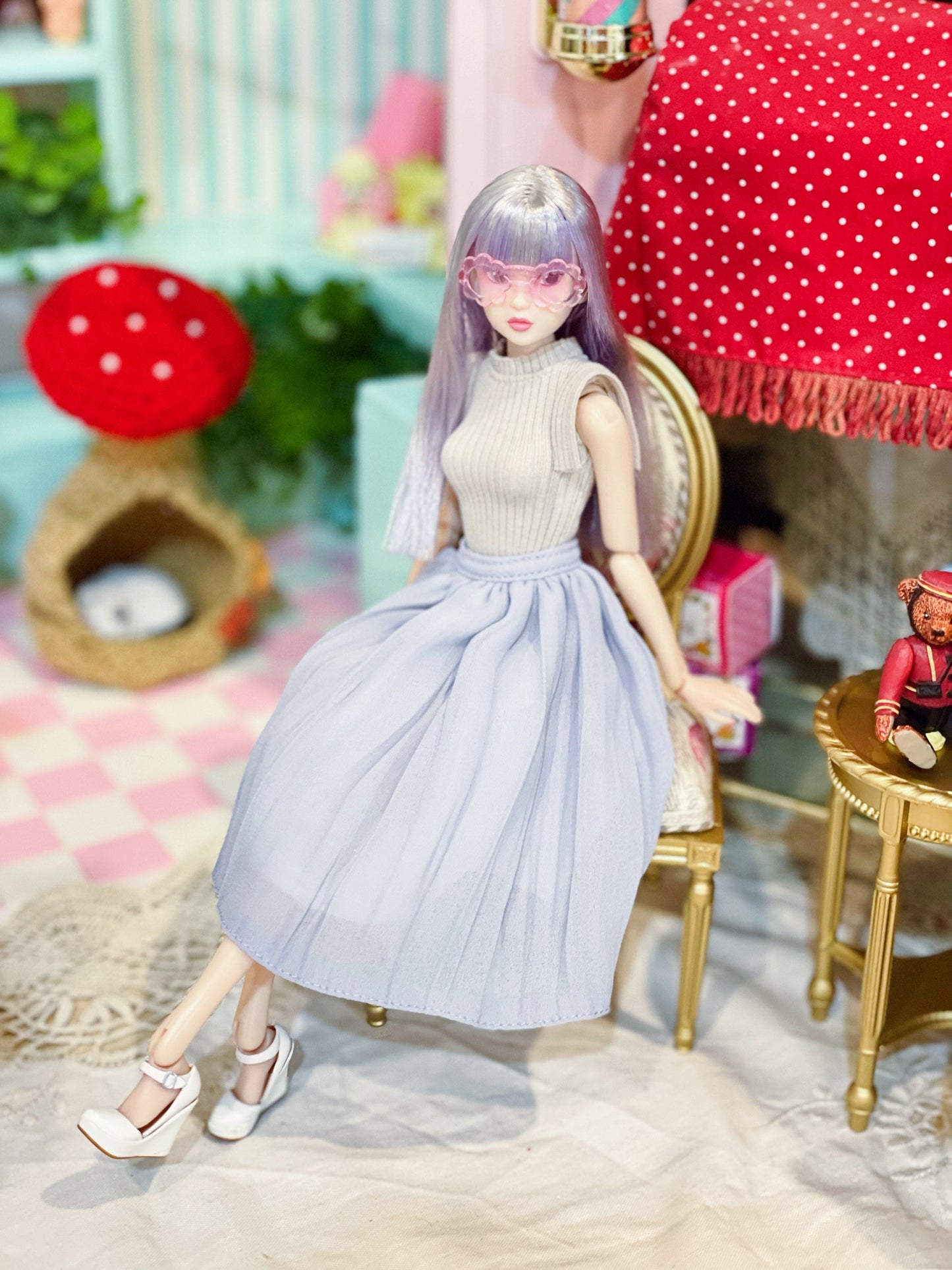 【紀物】彩色眼鏡 花 多色 / cocoriang 花池 復刻莉卡 momoko Azone kumukuku