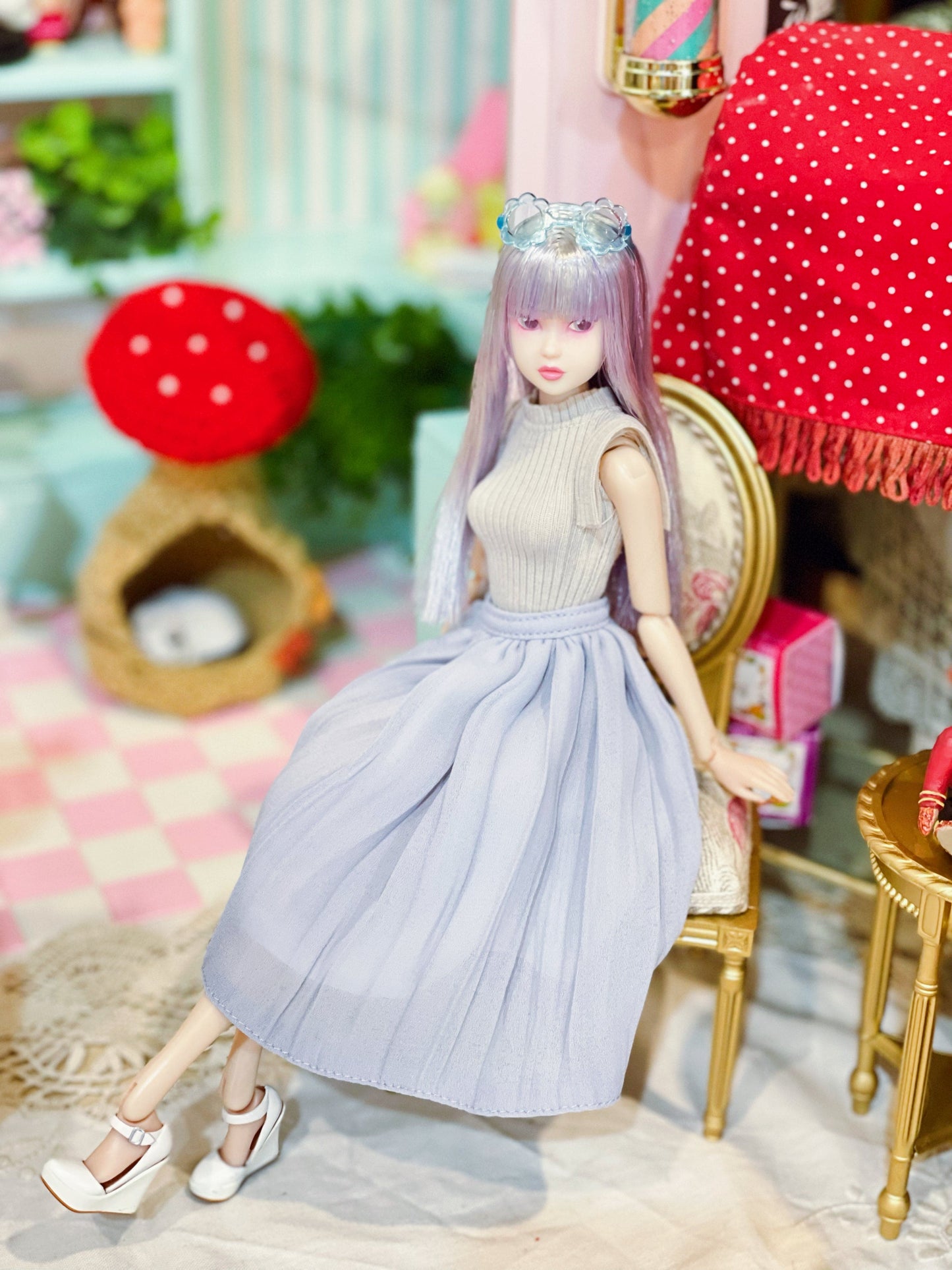 【紀物】彩色眼鏡 花 多色 / cocoriang 花池 復刻莉卡 momoko Azone kumukuku