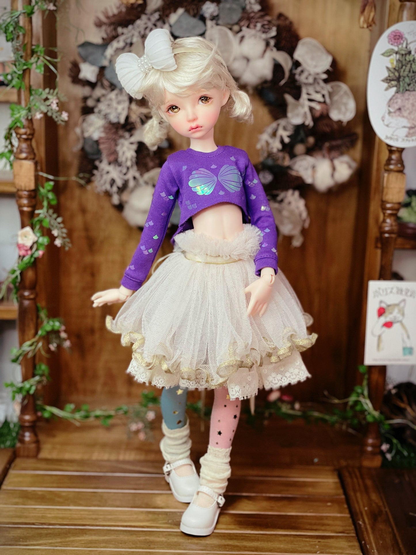 【ファティアオドールショップ】マットメリージェーン C13 マルチカラー/BJD 4点 MSD MDD AZONE AZO2 BO50 AngelPhilia