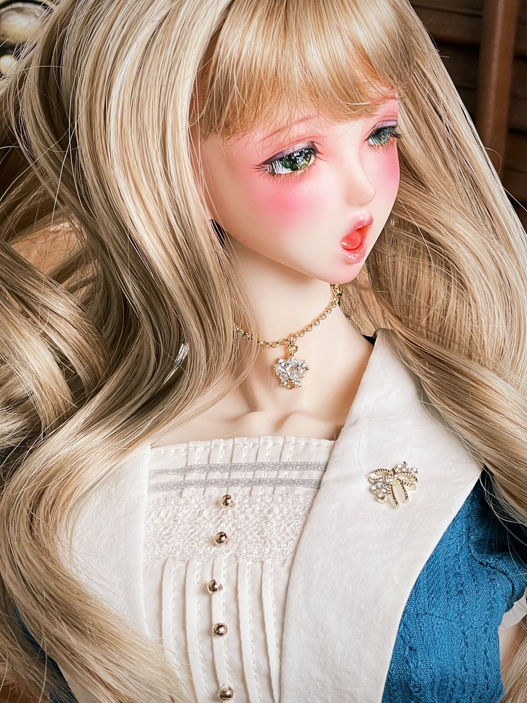 【紀物】1/6 項鍊 三葉 / momoko Pureneemo Blythe Angel Philia - 紀物書館+JiWu Bookstore