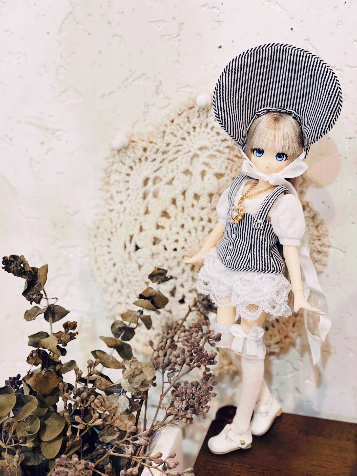 【Licca Castle】Galum Collection 8 荷葉邊連身褲組 / 22cm Pureneemo OB22 ruruko