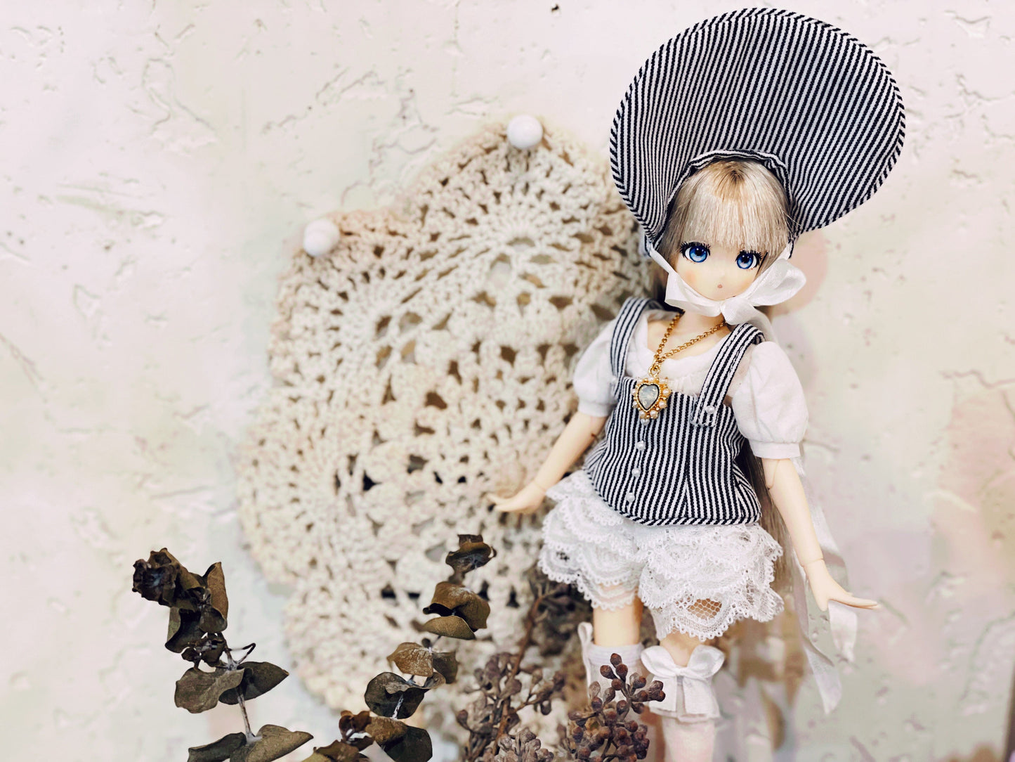 【Licca Castle】Galum Collection 8 荷葉邊連身褲組 / 22cm Pureneemo OB22 ruruko