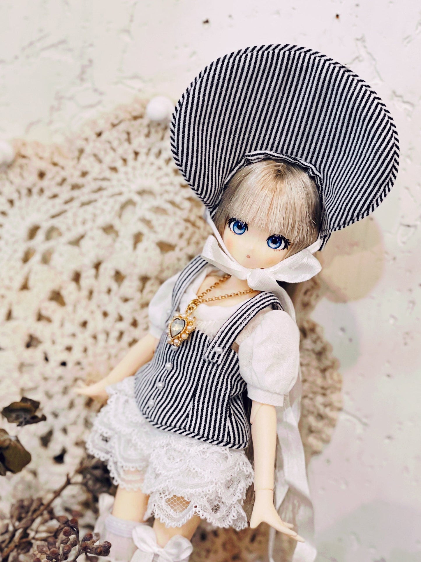 【Licca Castle】Galum Collection 8 荷葉邊連身褲組 / 22cm Pureneemo OB22 ruruko