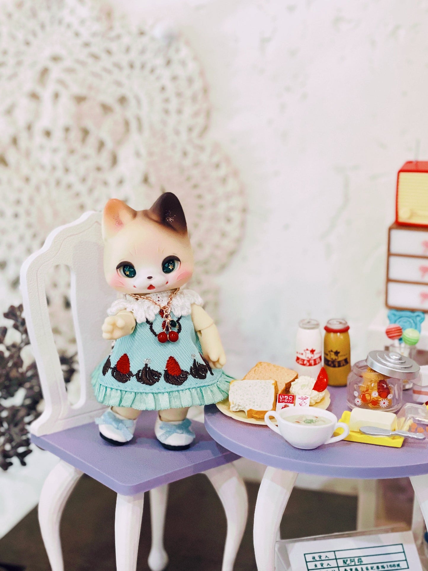 【紀物】1/6 項鍊 櫻桃 / momoko Pureneemo Blythe Angel Philia - 紀物書館+JiWu Bookstore