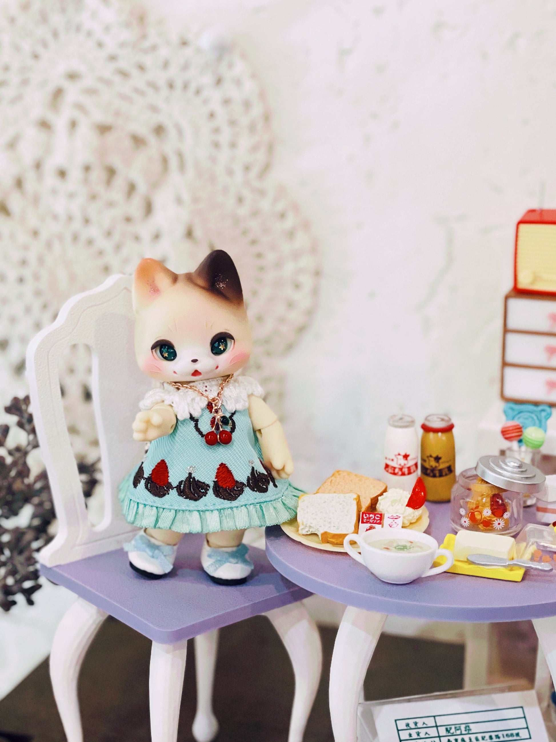 【紀物】1/6 項鍊 櫻桃 / momoko Pureneemo Blythe Angel Philia - 紀物書館+JiWu Bookstore