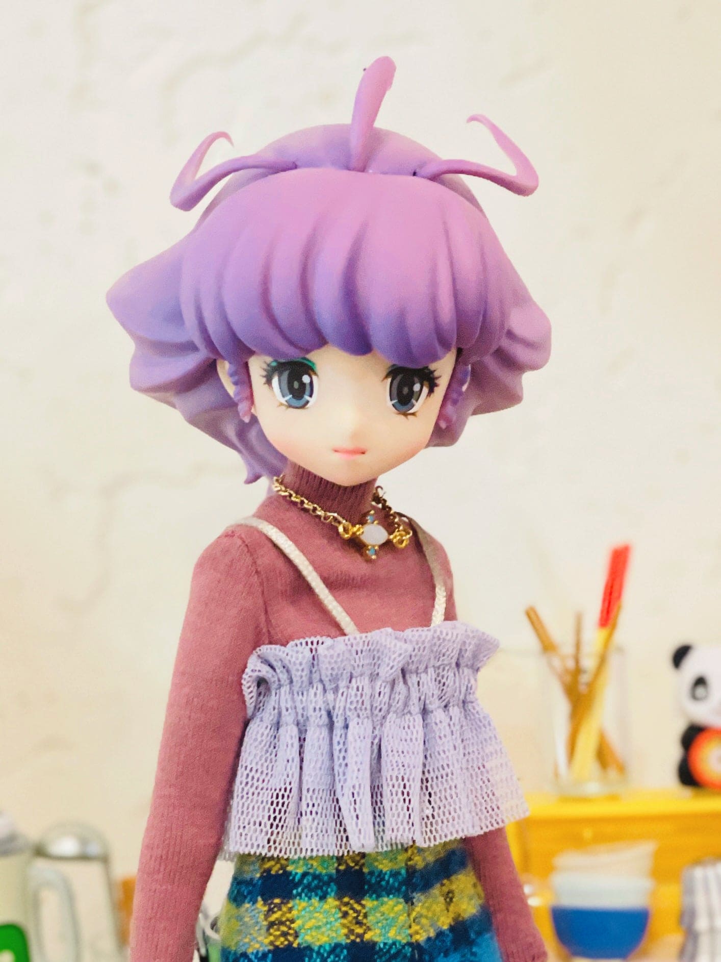 【紀物】1/6 項鍊 橢圓白石 / momoko Pureneemo Blythe - 紀物書館+JiWu Bookstore