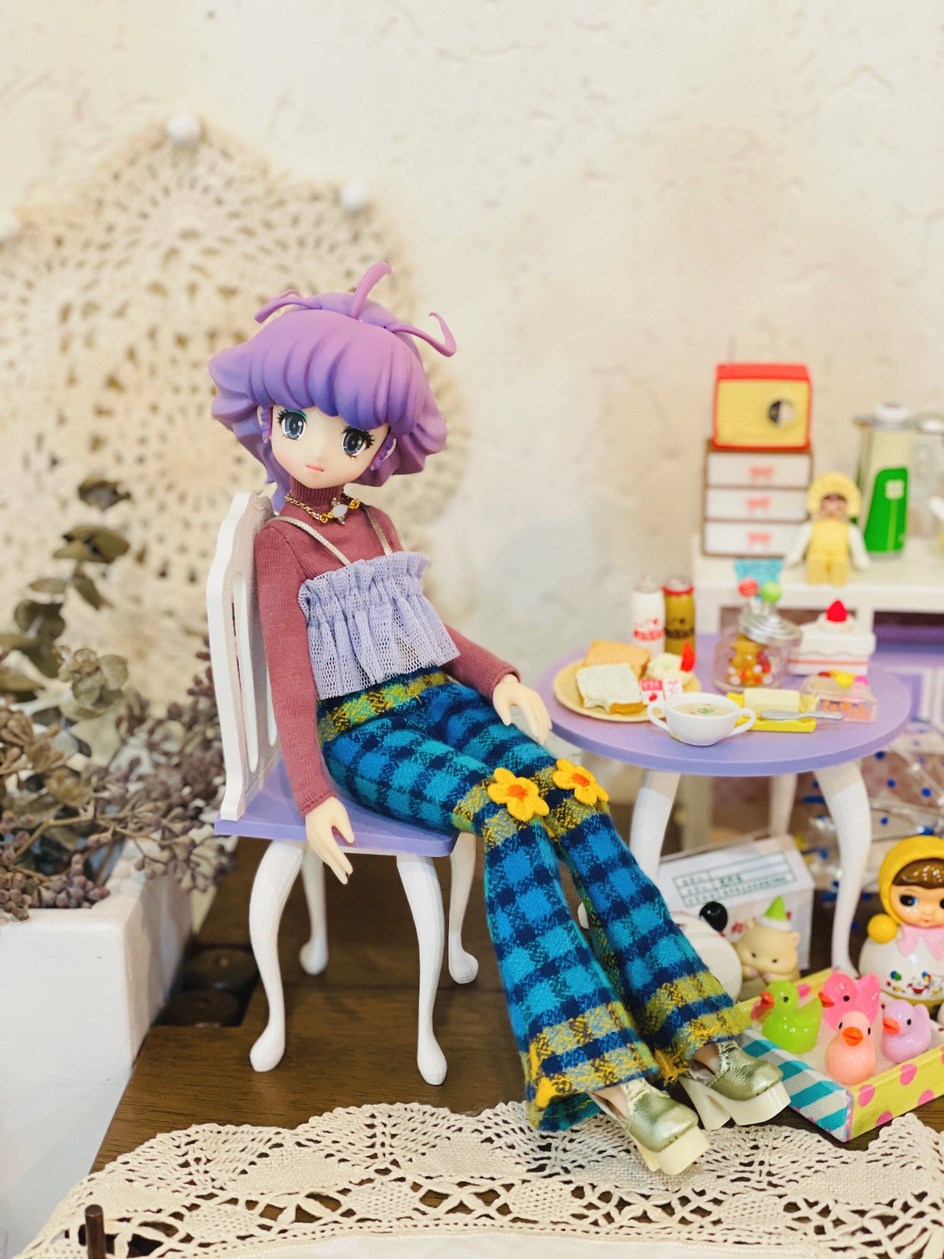 【紀物】1/6 項鍊 橢圓白石 / momoko Pureneemo Blythe - 紀物書館+JiWu Bookstore