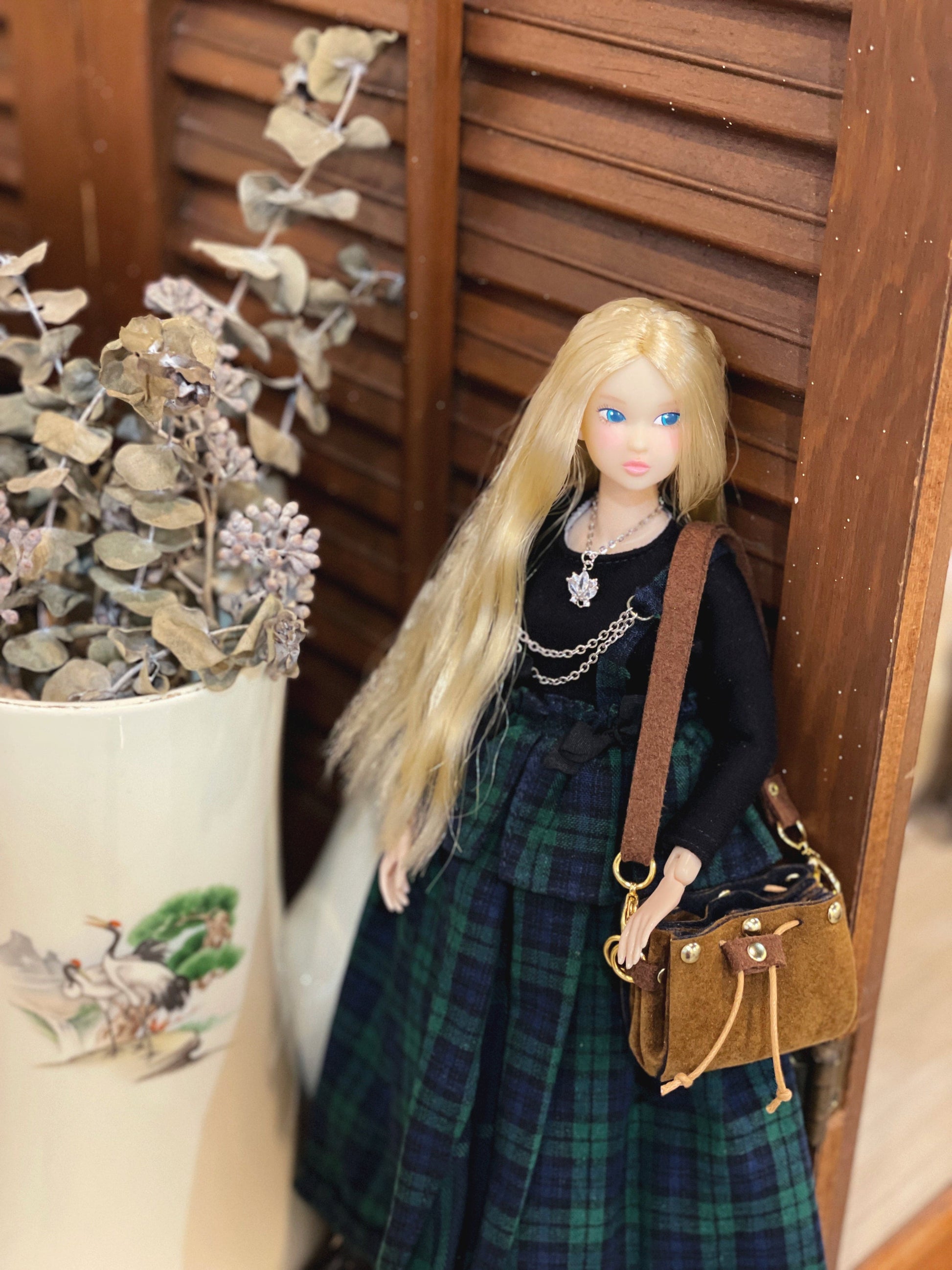 【1PinFun】束口肩背包 / BJD 1/3 1/4 MSD MDD AZO2 OB50 AngelPhilia DD momoko 六分之一男子 - 紀物書館+JiWu Bookstore