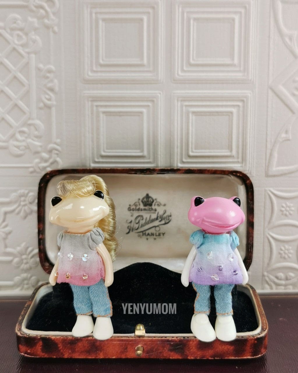 【Yenyumom】Hand Dyed Top & Trousers Set / Furtune Wanda Friends Wonder Frog