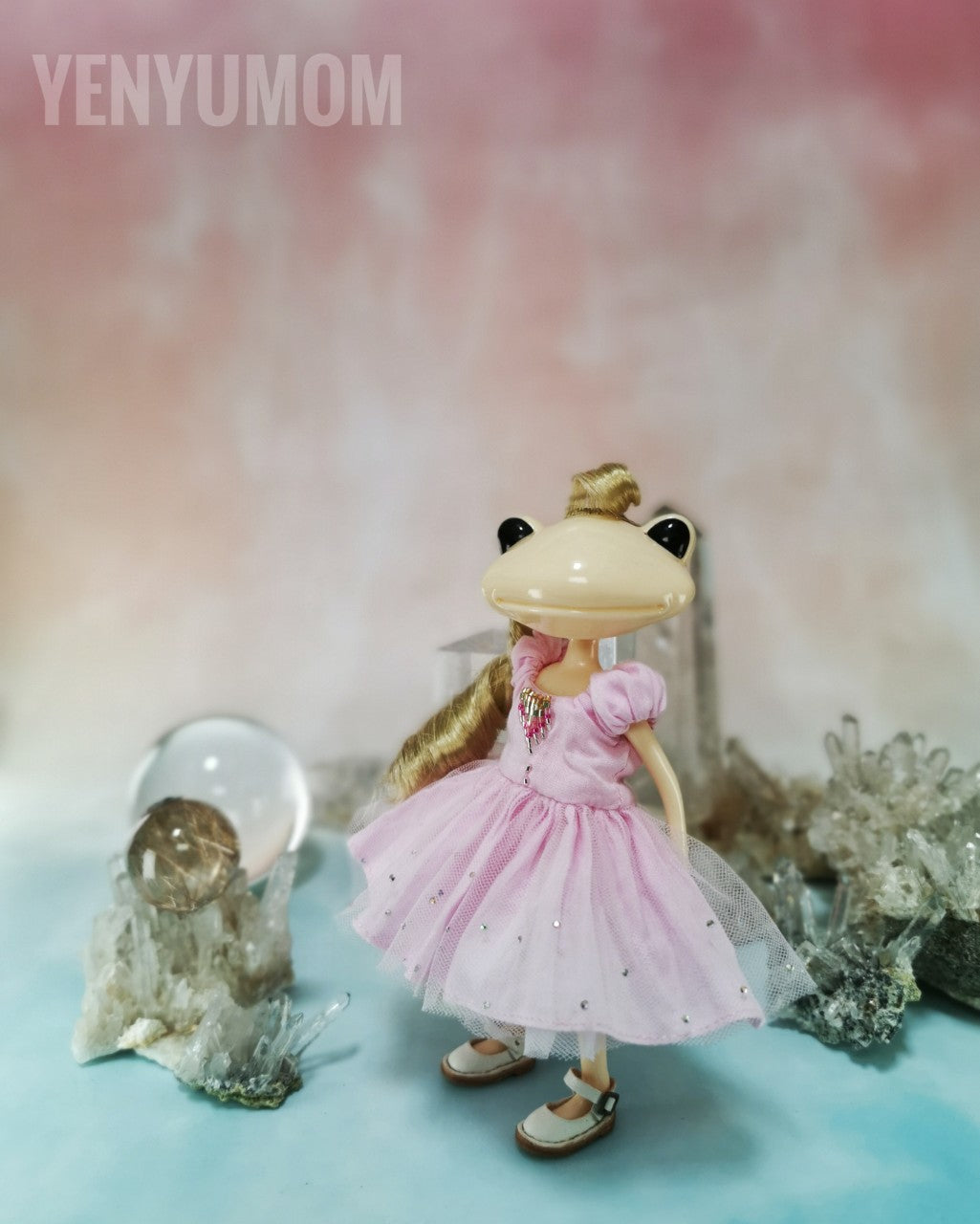 【Yenyumom】Sakura Pink Embroidery Dress Set / Wanda Friend Middie Blythe