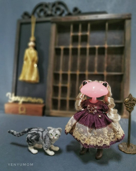 【Yenyumom】Dark Purple Lace Dress Set / Wanda Friend Middie Blythe
