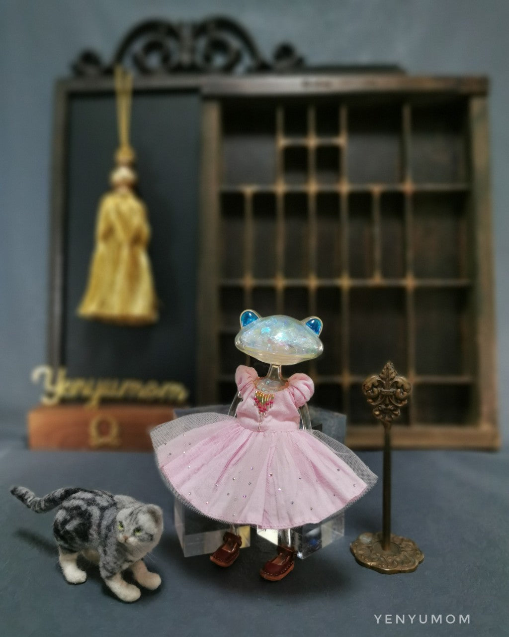 【Yenyumom】Sakura Pink Embroidery Dress Set / Wanda Friend Middie Blythe