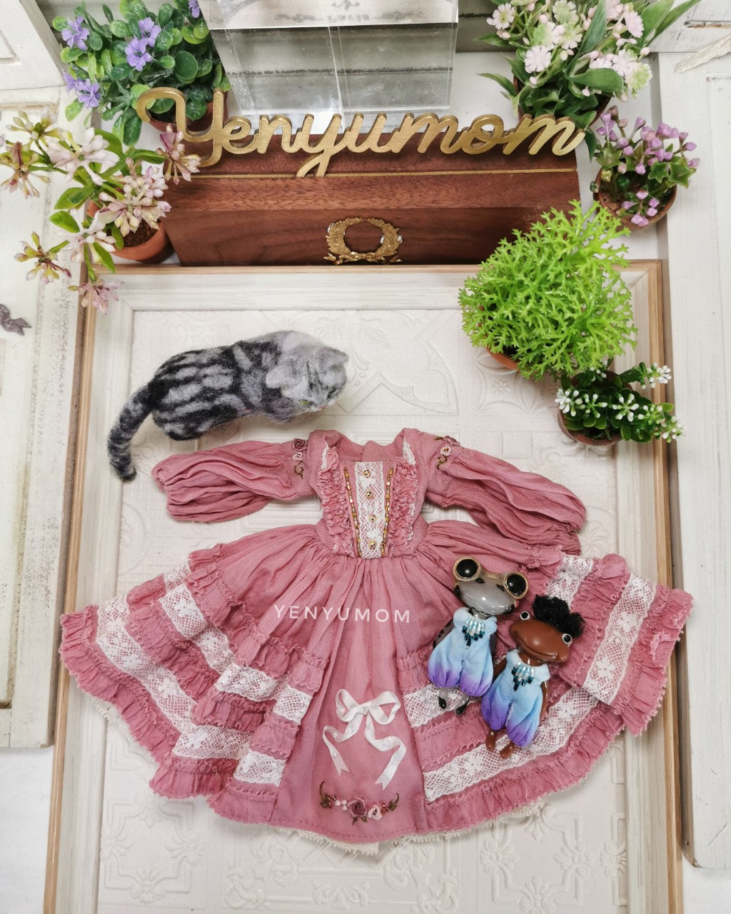 【Yenyumom】Gradient Rompers / Furtune Wanda Friends Wonder Frog
