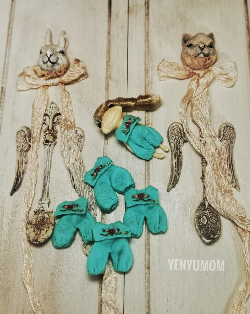 【Yenyumom】Sailor Collar Rompers / Furtune Wanda Friends Wonder Frog