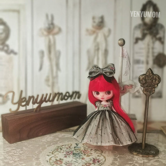 【Yenyumom】Black Champagne Dress Set / Petite Blythe