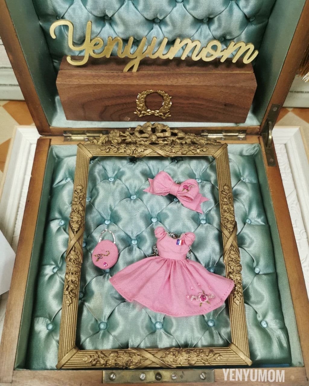 【Yenyumom】Pink Embroidery Dress Set / Petite Blythe