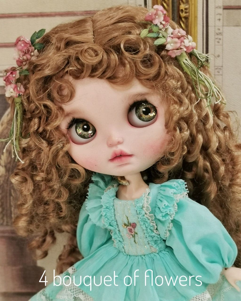 【Yenyumom】Golden Mint Candy Dress Set / Neo Blythe Pureneemo OB24 - 紀物書館+JiWu Bookstore