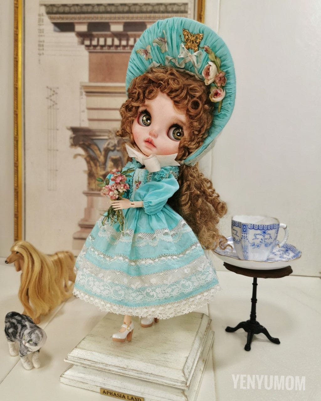 【Yenyumom】Golden Mint Candy Dress Set / Neo Blythe Pureneemo OB24 - 紀物書館+JiWu Bookstore